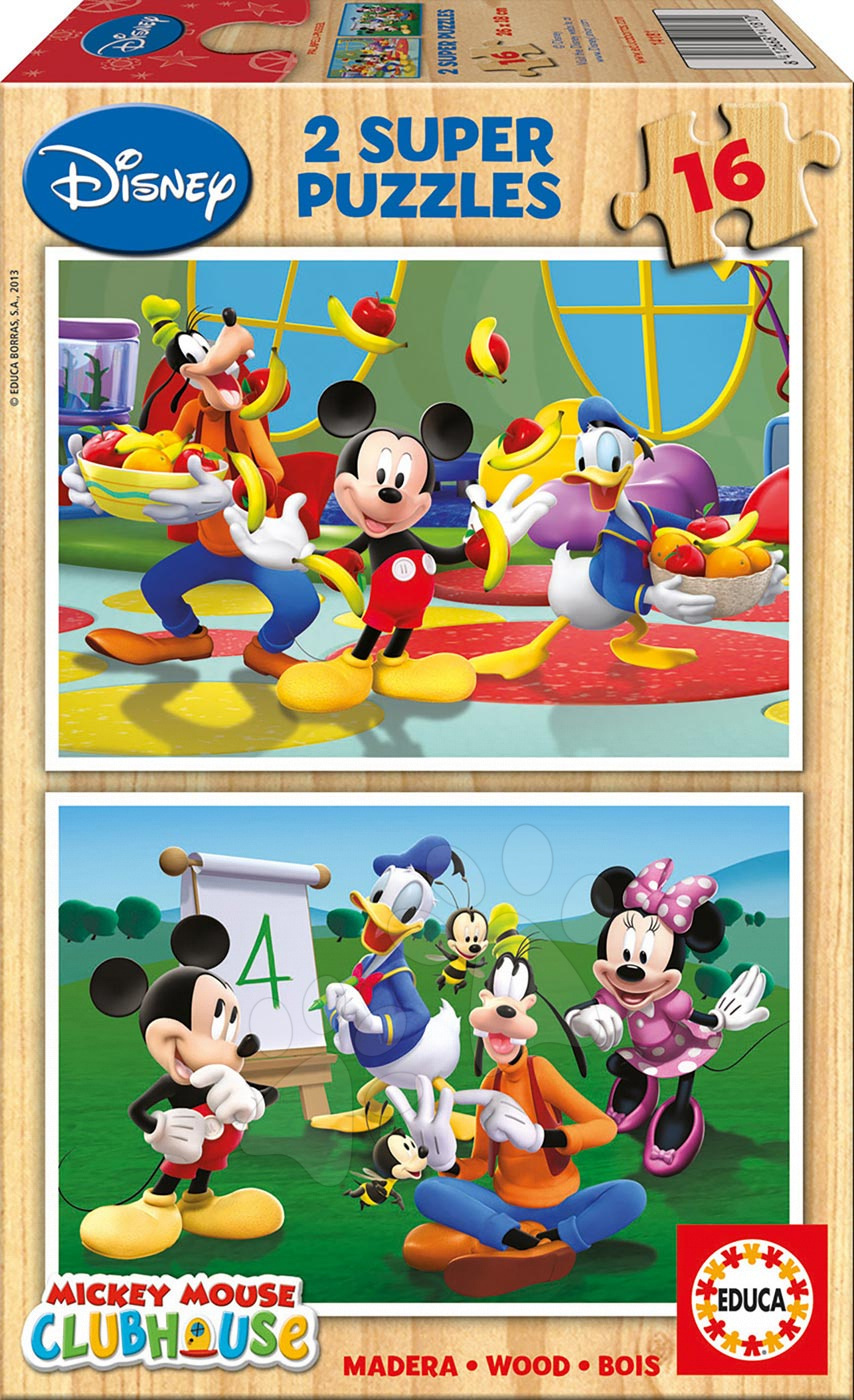 Puzzle din lemn Mickey Mouse şi prietenii lui Educa