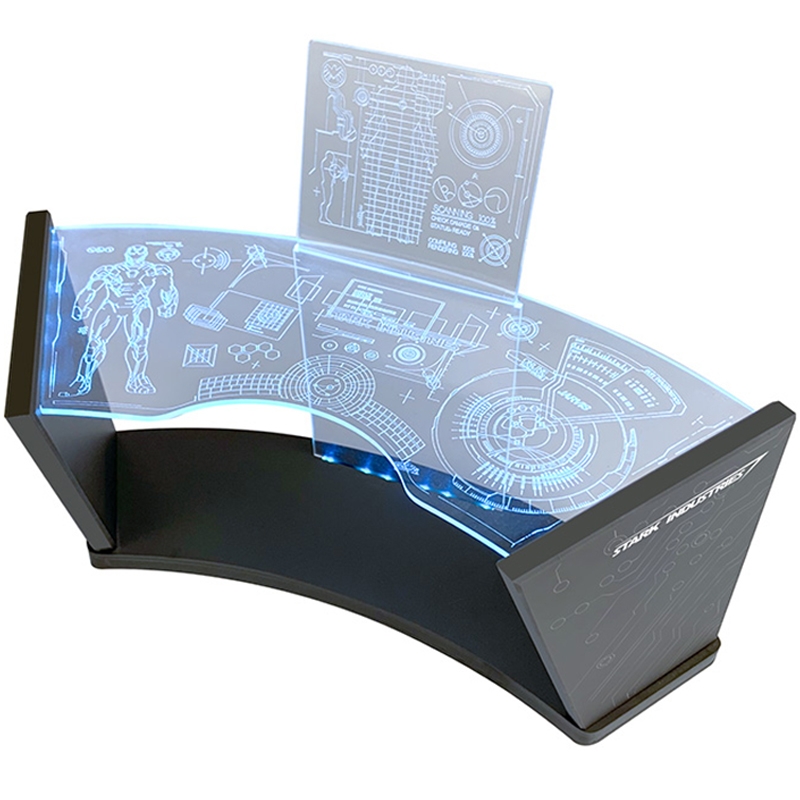 LED Light Up Stark Industries Workshop Test Desk 2.0 (Blue