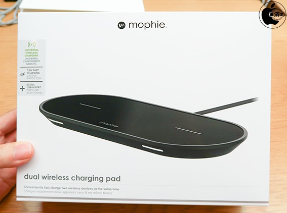 Apple Store、mophieのQiワイヤレス充電台「mophie wireless charging