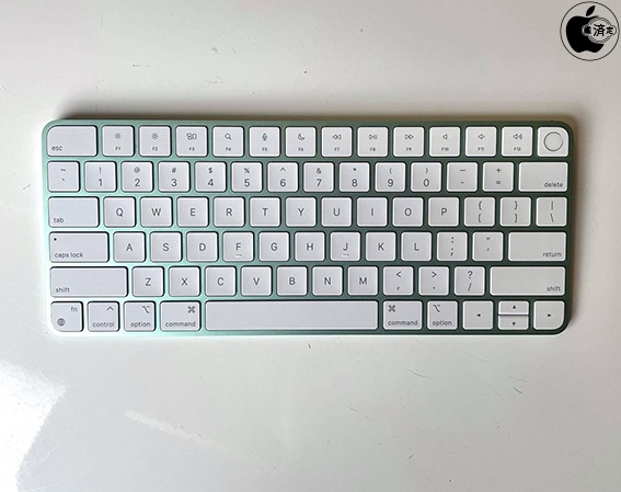 iMac (24-inch, M1, 2021)付属のTouch ID搭載Magic Keyboardは、他のM1