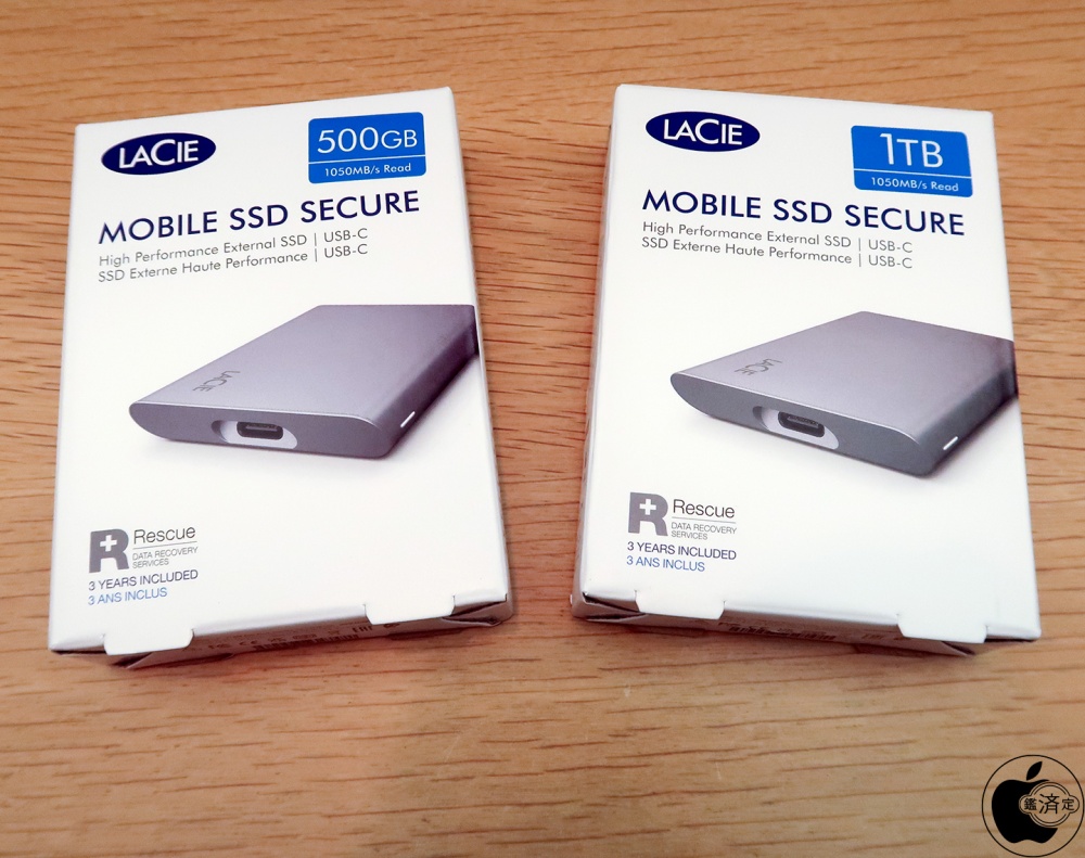 Apple Store、LaCieのUSB-C接続暗号化ドライブSSD「LaCie Mobile SSD