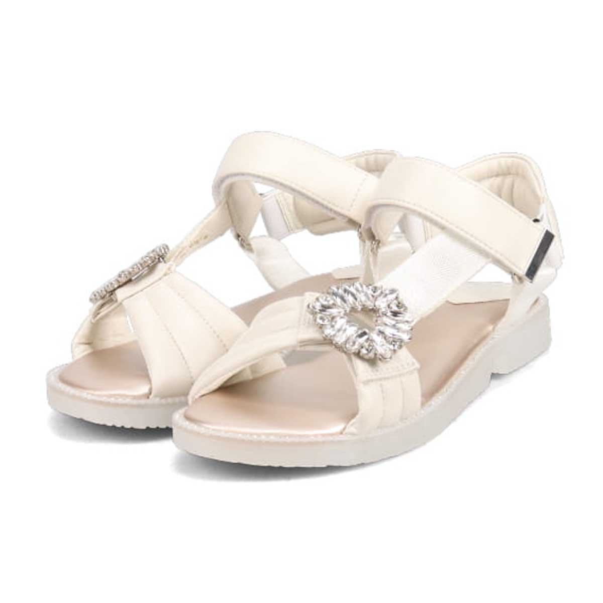 HIROKO KOSHINO FEMME スポーツテイストのビジューサンダル HRL1007(M