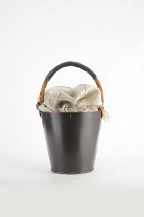 エバゴス ブライドルレザーミニバーキン型バケツ CHOCO 2017S/S 春夏