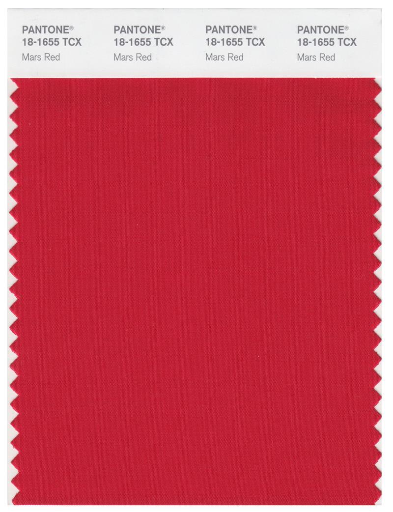 Pantone Smart 18-1655 TCX Color Swatch Card | Mars Red | Magazine