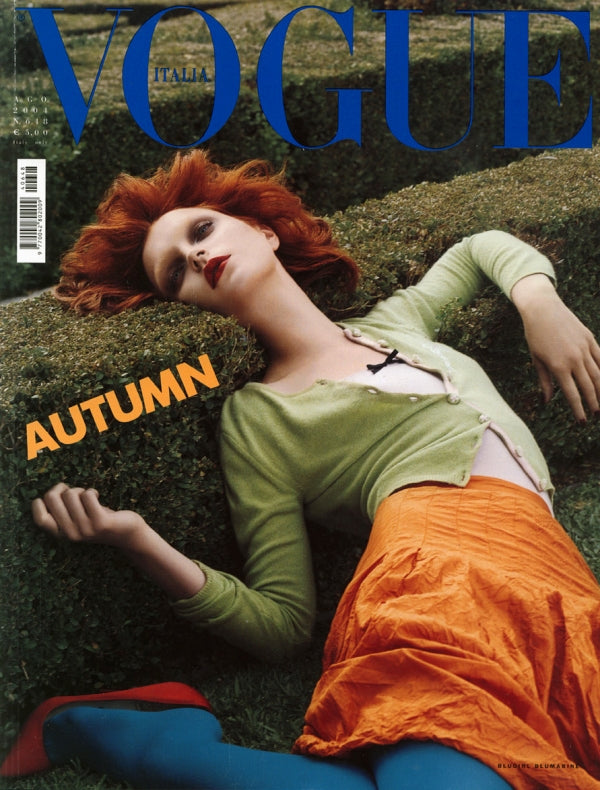 VOGUE Magazine Italia August 2004 JESSICA STAM Karen Elson RIE RASMUSS