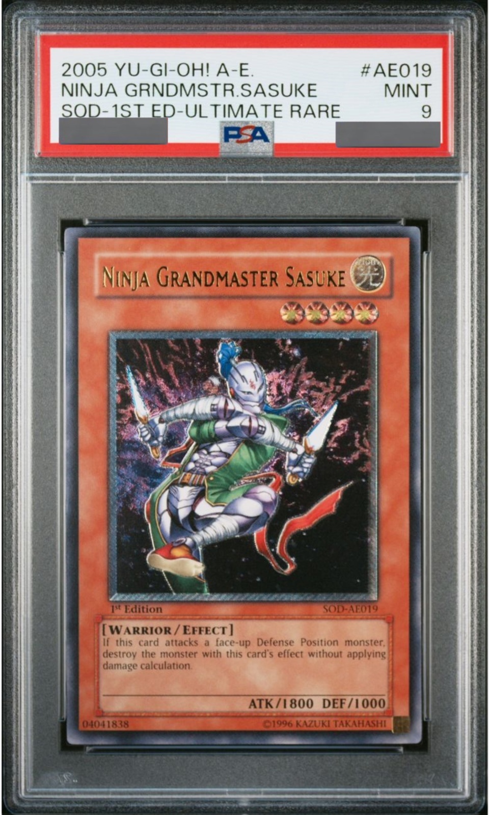 PSA9】忍者マスターSASUKE (1st) [レリーフ] {SOD-AE019} - magi通販