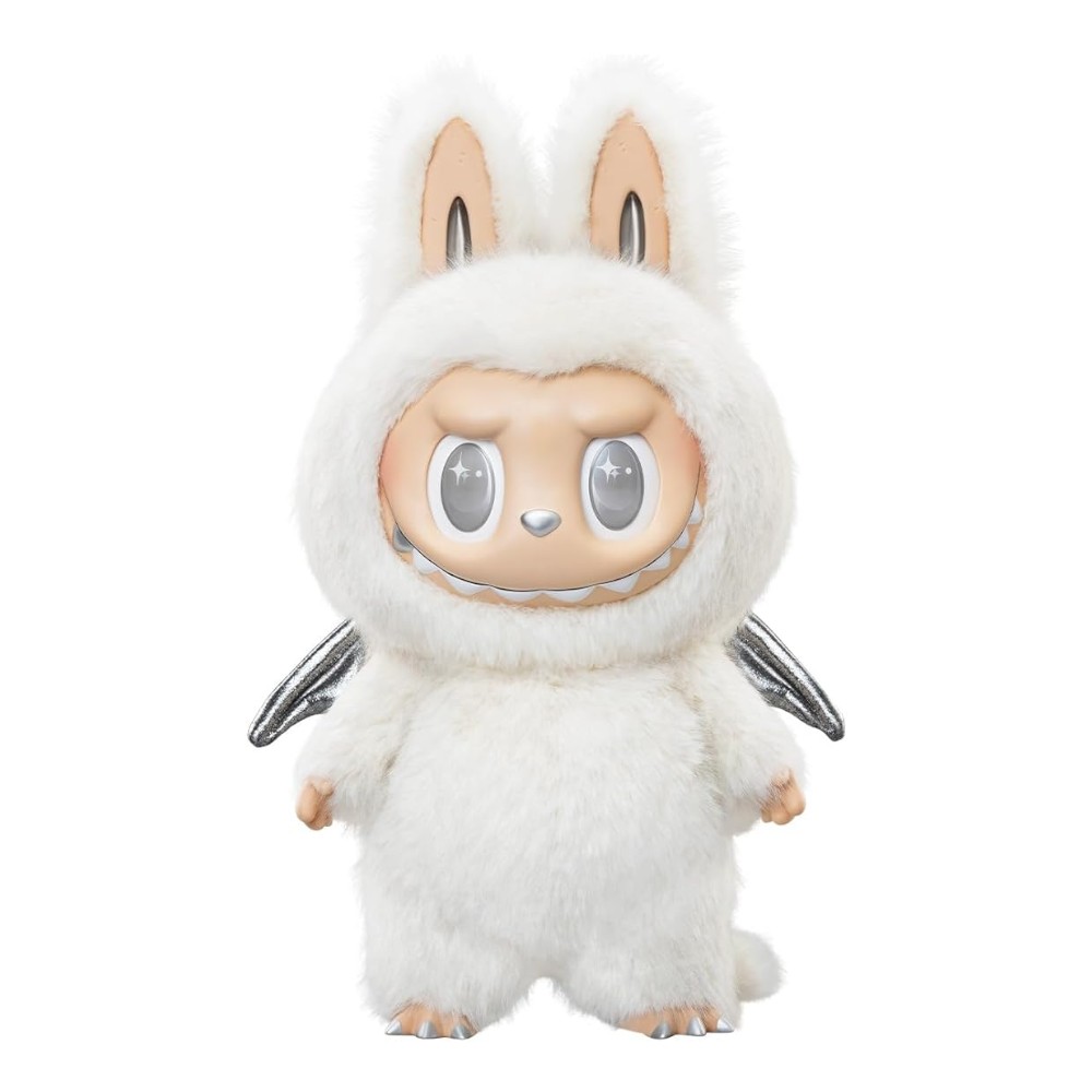 Zimomo Labubu White Angel Plush • Magic Plush