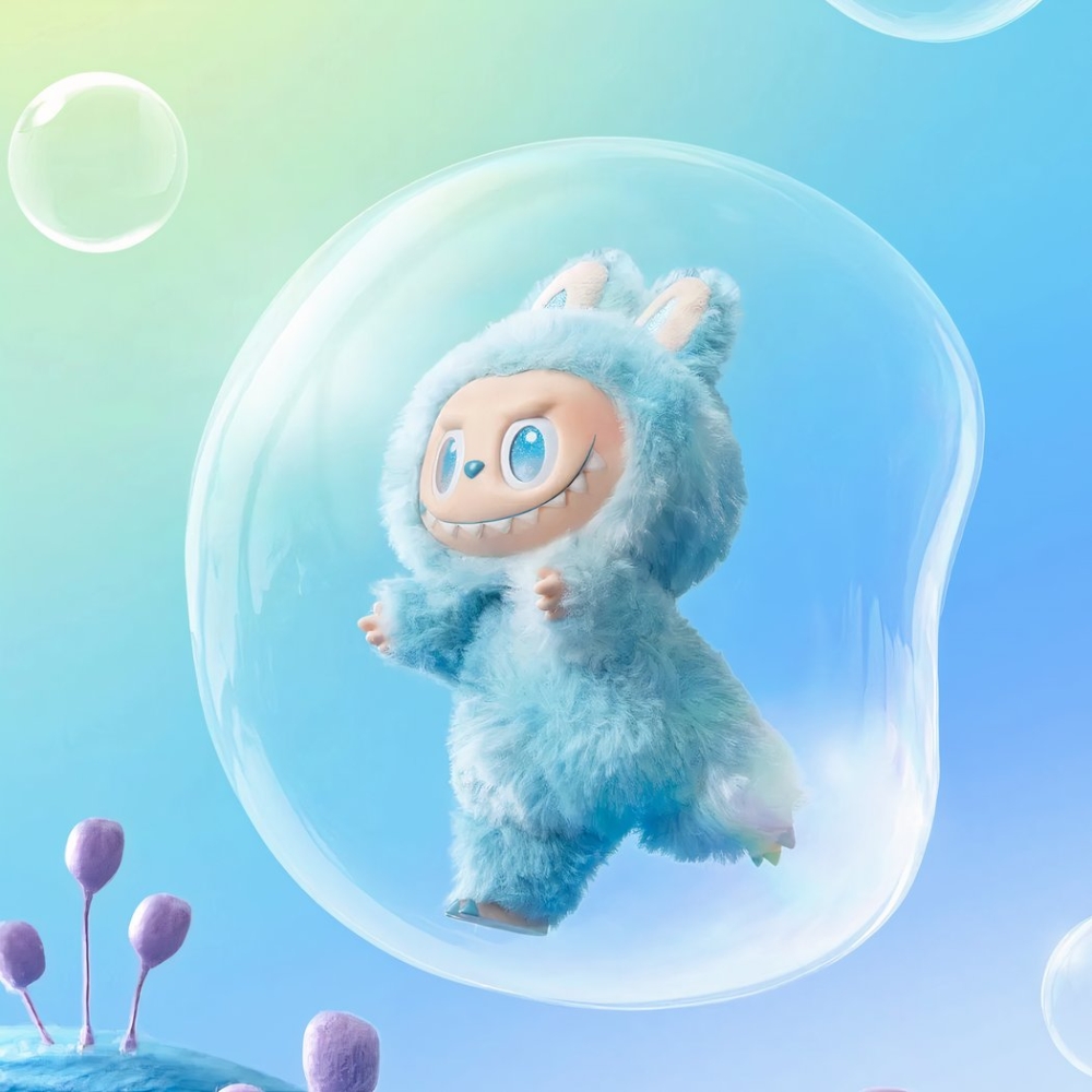 Pop-colored Labubu-style plush keychain • Magic Plush