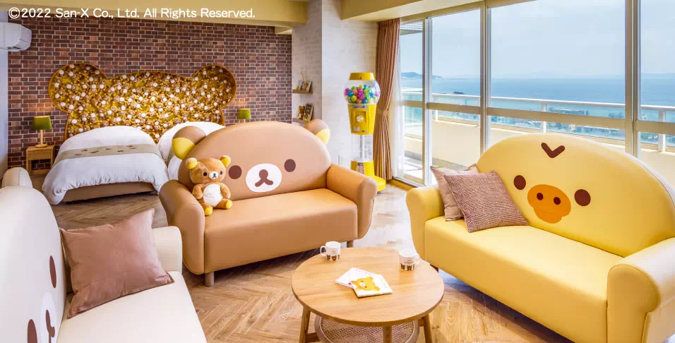 リラックマルーム｜実物大リラックマがお出迎え｜公式HPからのご予約で