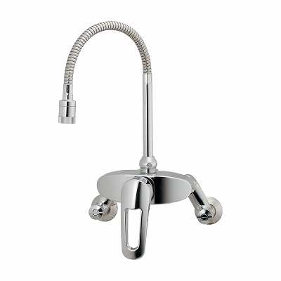 水栓金具 カクダイ 192-027 シングルレバー混合栓(壁付) シャワーつき