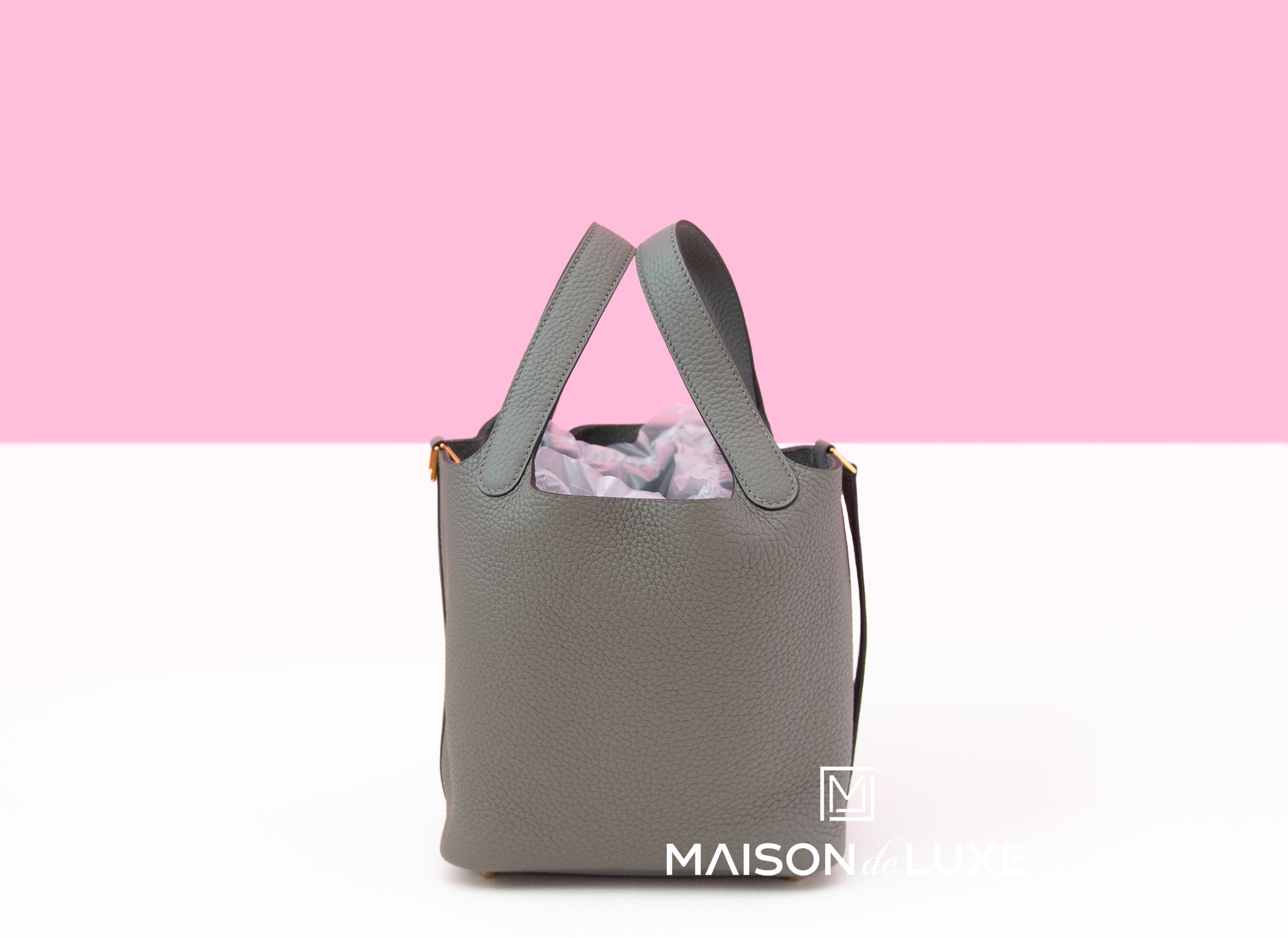 Hermes Picotin Lock 18 PM Gris Meyer Gold Hardware Bag – MAISON de