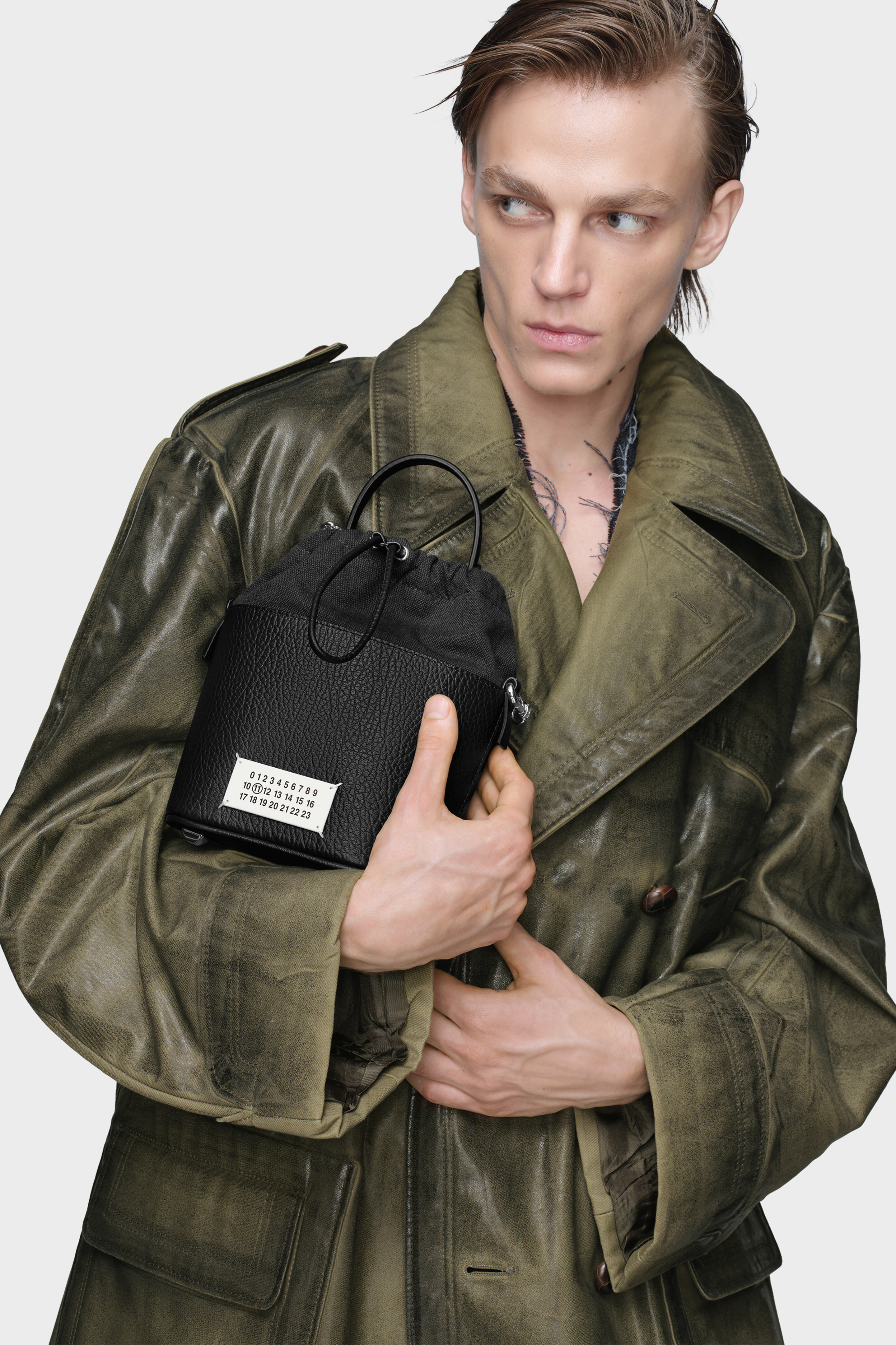 5Ac Bucket Small Almond Bucket Bag | Maison Margiela