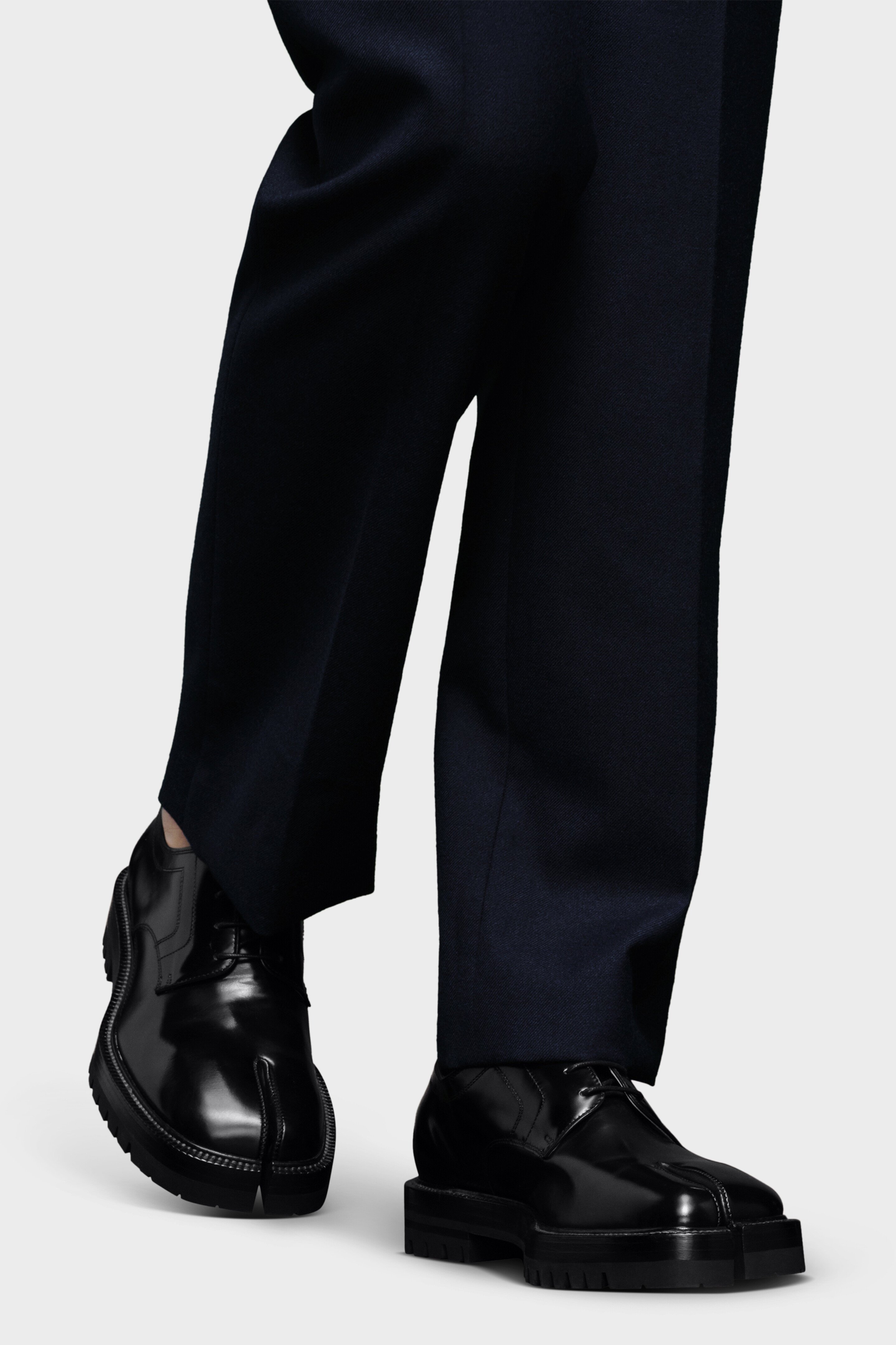 Men's Black Tabi Lace-Up Shoes | Maison Margiela