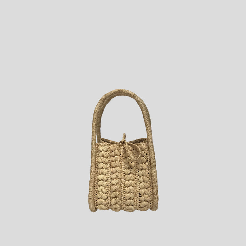 MAISON N.H PARIS [メゾンエヌアッシュパリ] - ZELDA Raffia Mini Tote Bag