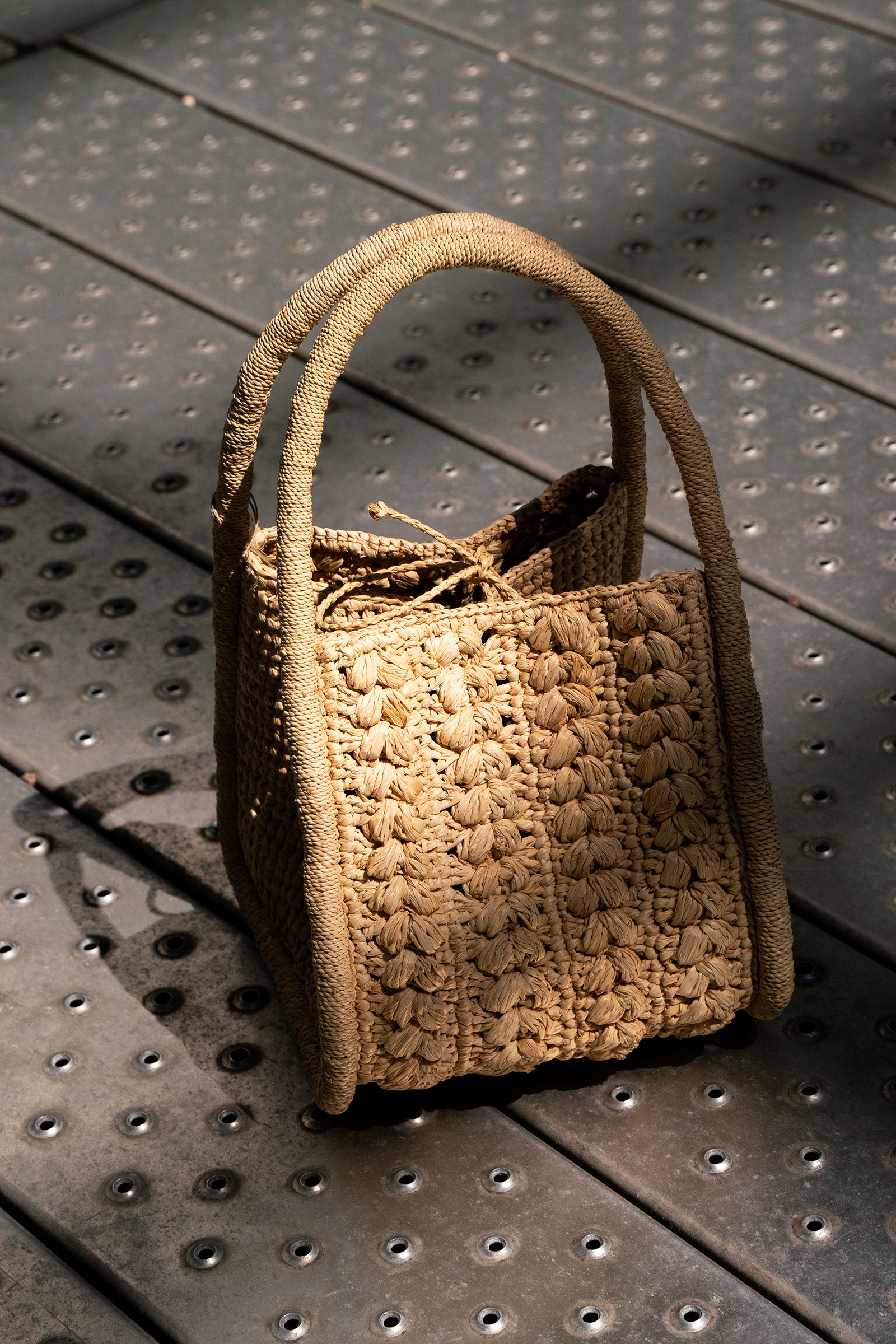MAISON N.H PARIS [メゾンエヌアッシュパリ] - ZELDA Raffia Mini Tote Bag