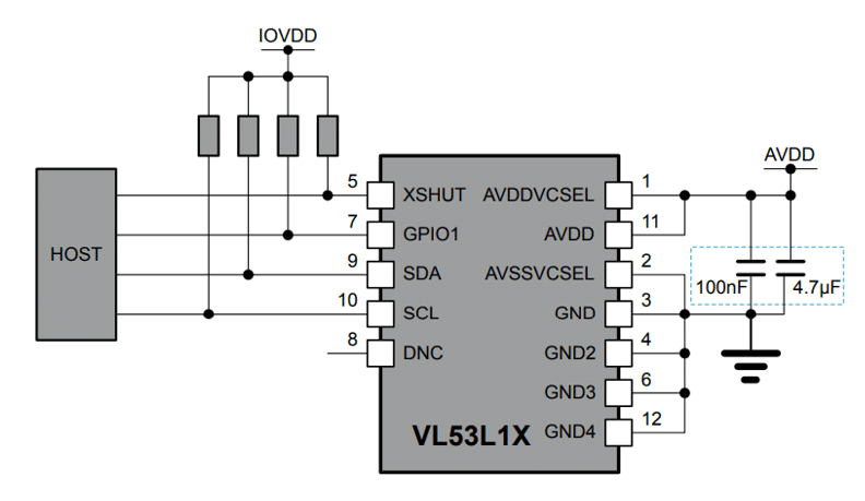VL53L1X/TOF400C Distance Sensor with Arduino