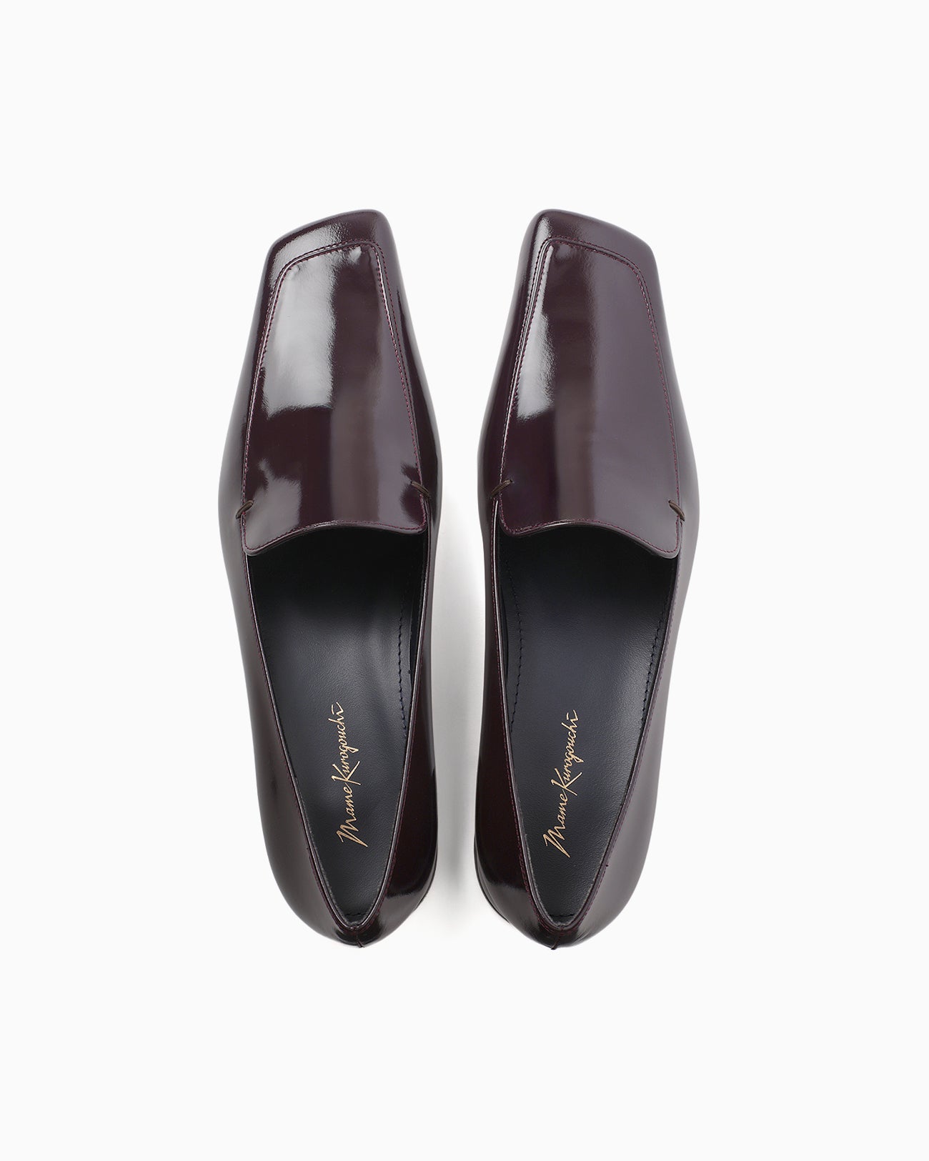 Cowhide Leather Loafers - bordeaux - Mame Kurogouchi