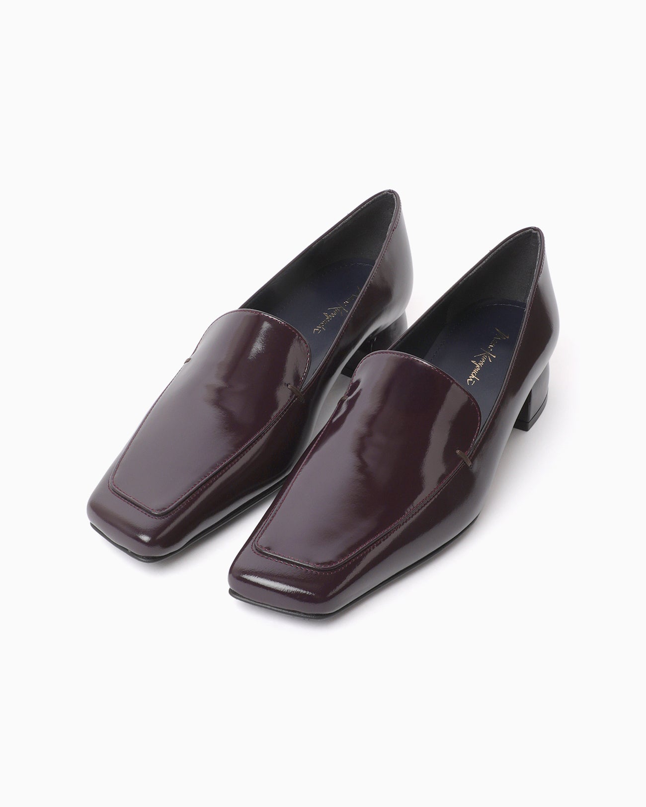 Cowhide Leather Loafers - bordeaux - Mame Kurogouchi