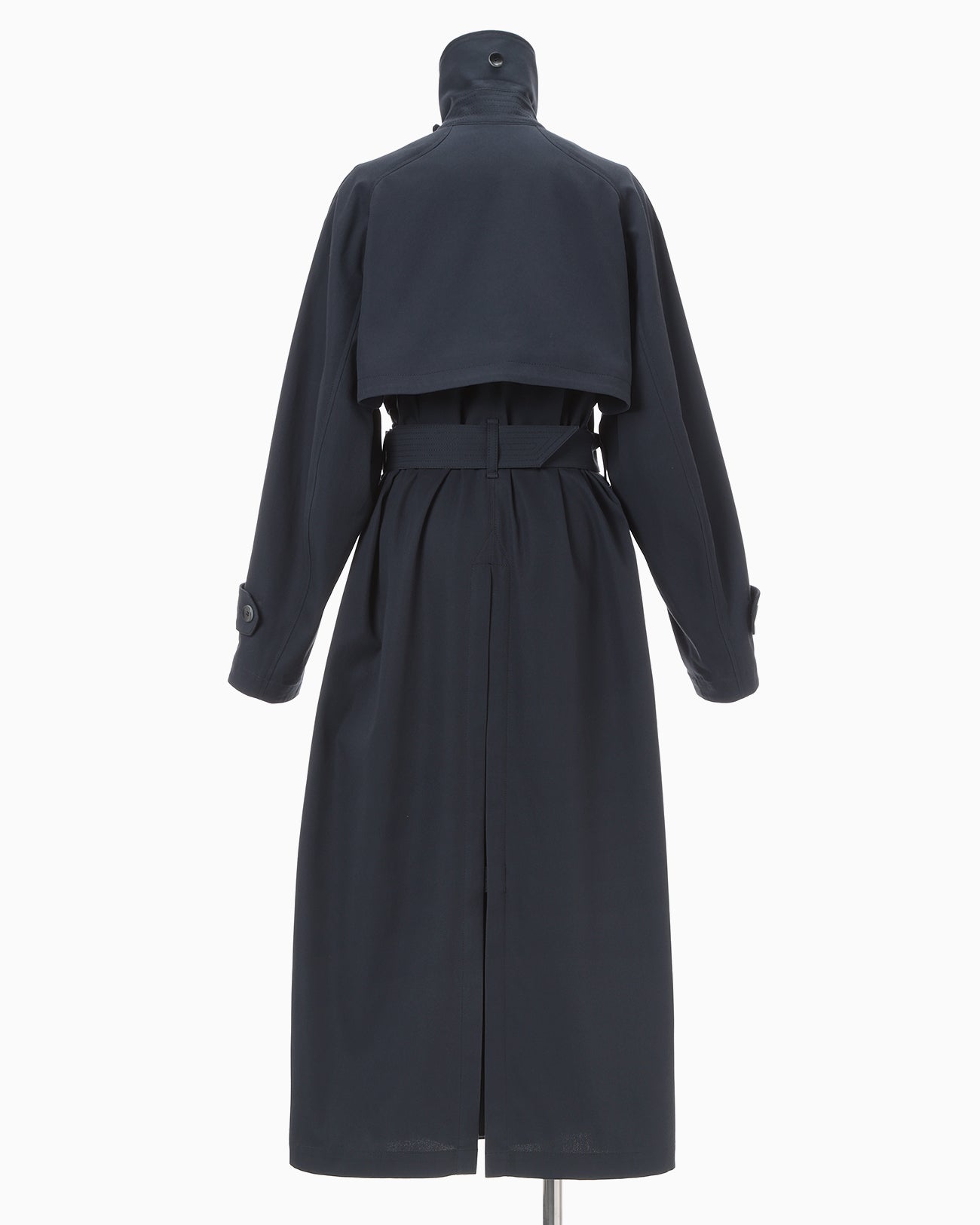 Cording Embroidery Detailed Trench Coat - navy - Mame Kurogouchi