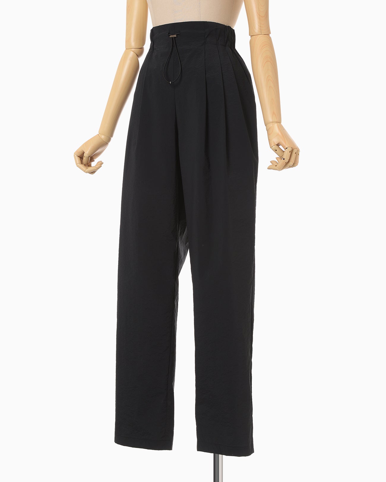 Stretch Drawcord Trousers - black - Mame Kurogouchi