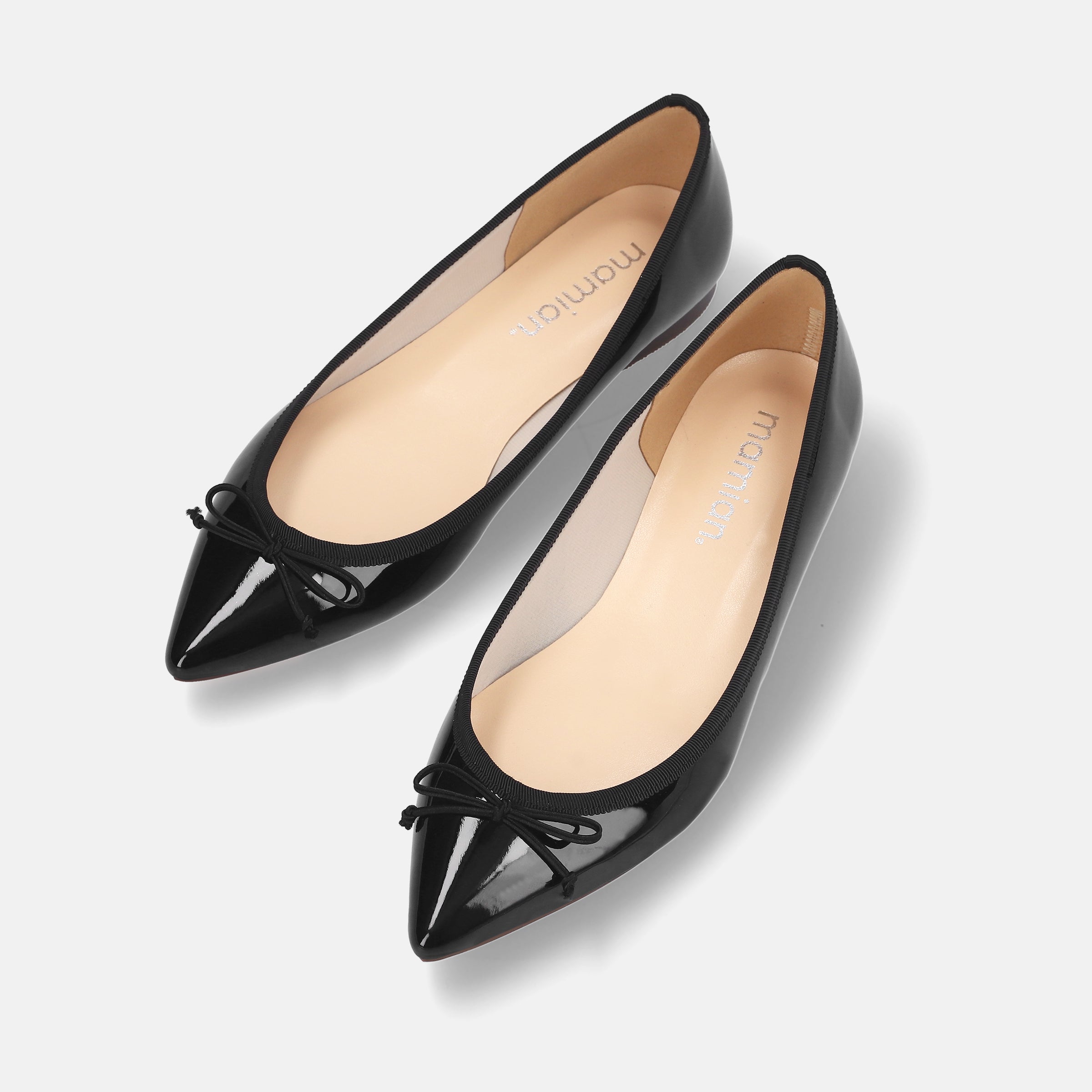 2026SSBI：ポインテッドトゥ フラット バレエシューズ（1333）ブラック