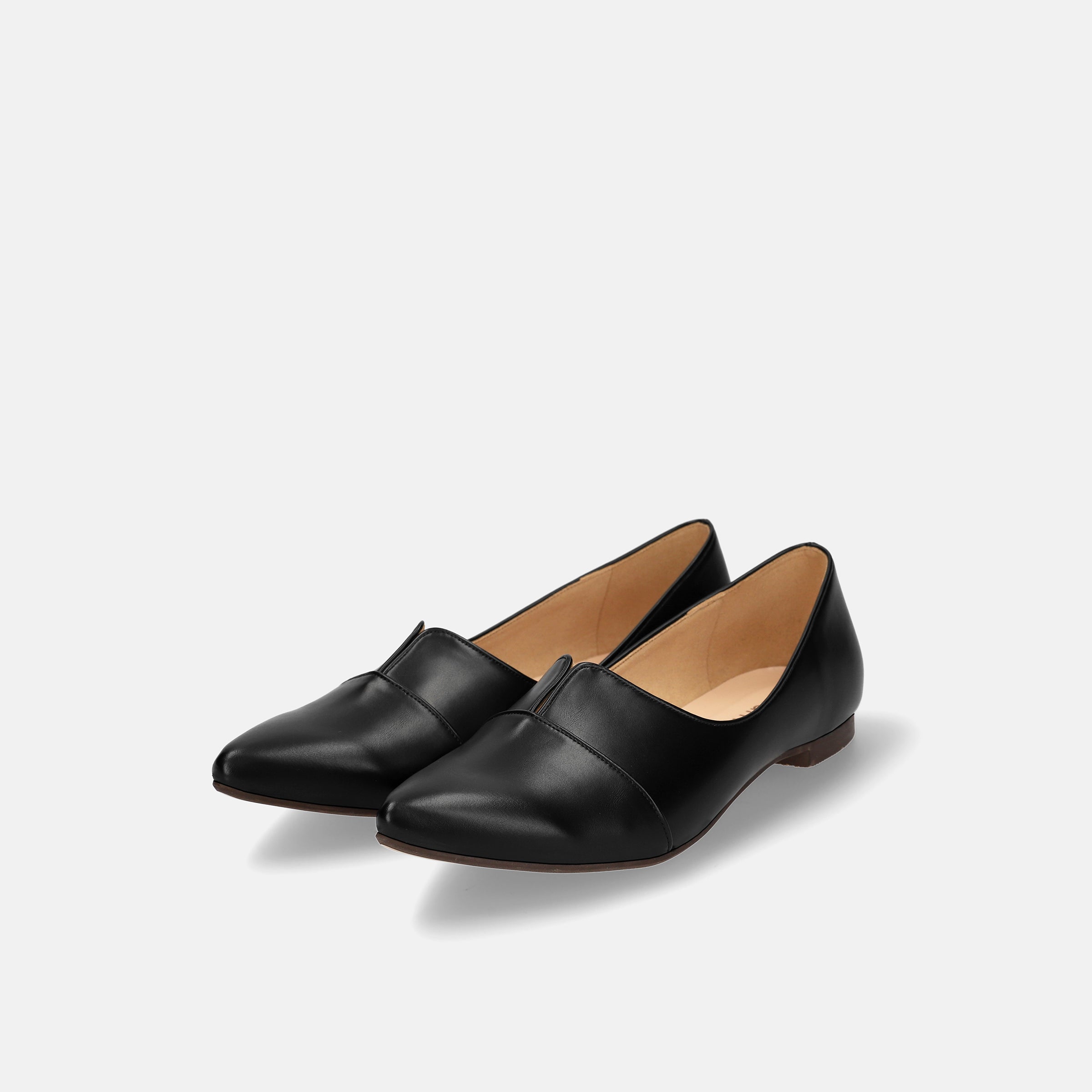 2026SSBI：ポインテッドトゥ フラット 切替ドレスシューズ（154