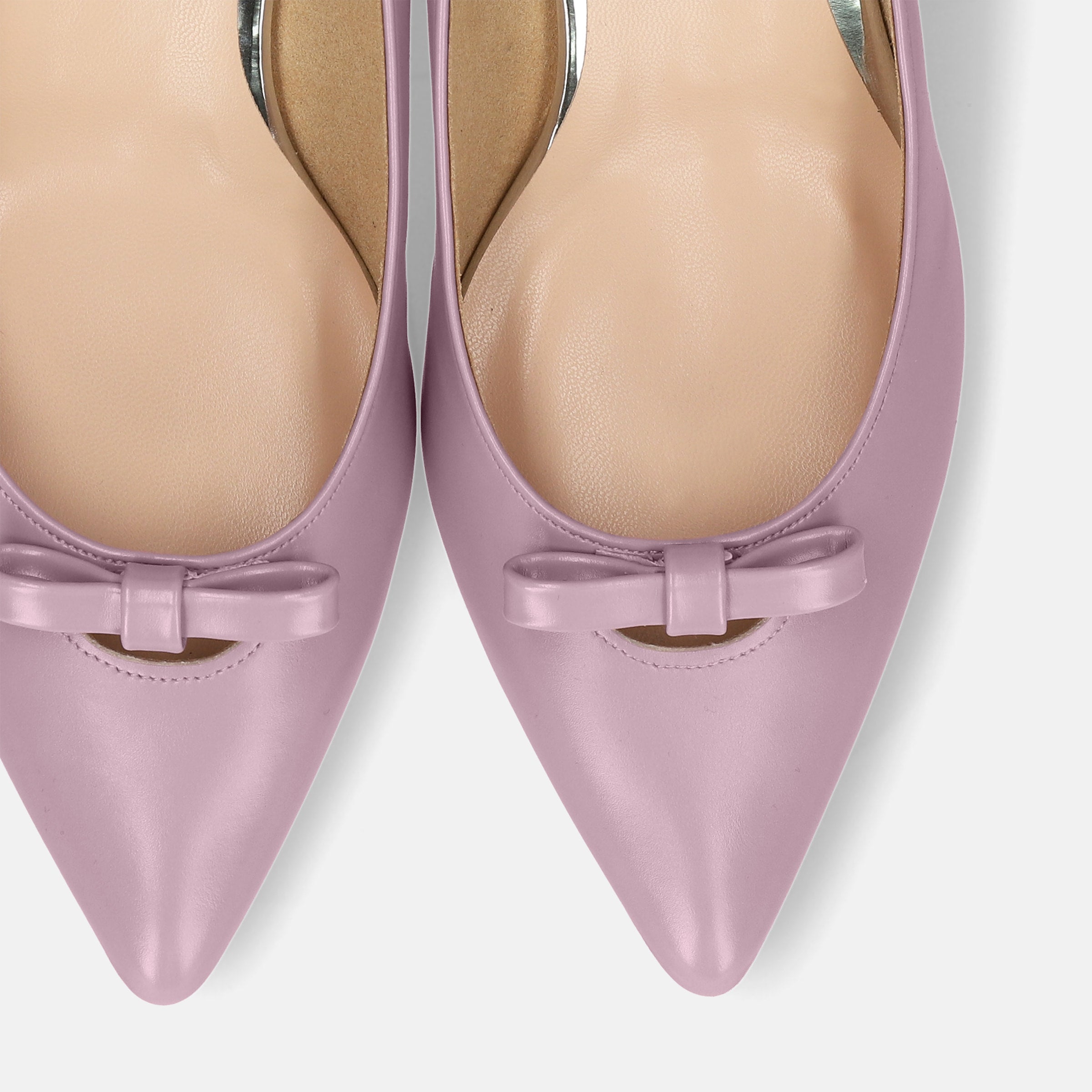 ラストワン30%OFF：フロントリボン パンプス（5726）ベリーパープル