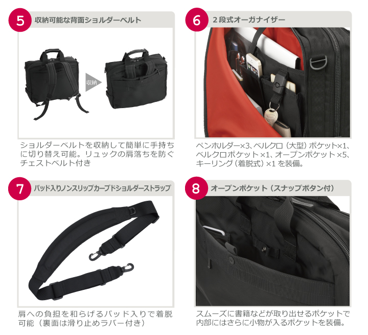 7013 マルチユーズ“パーフェクション”ブリーフケース マンハッタン