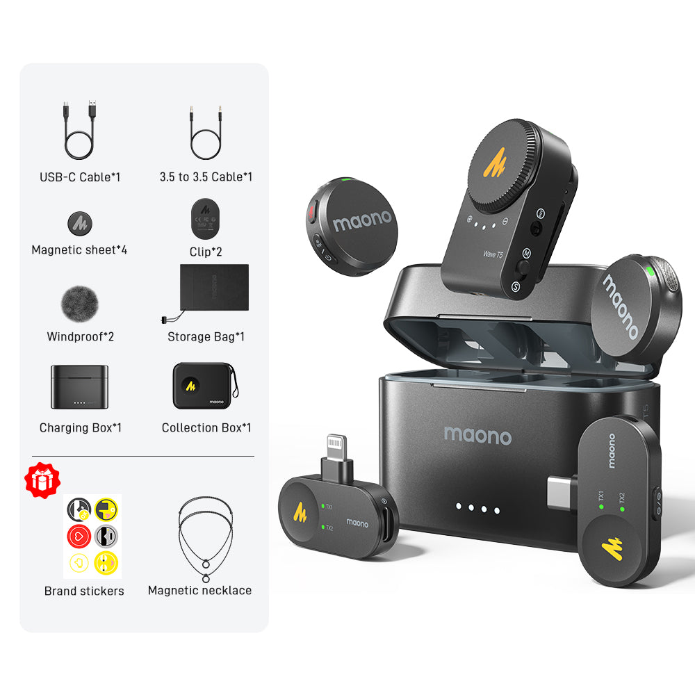 Maono T5 Wireless Microphone | Maono