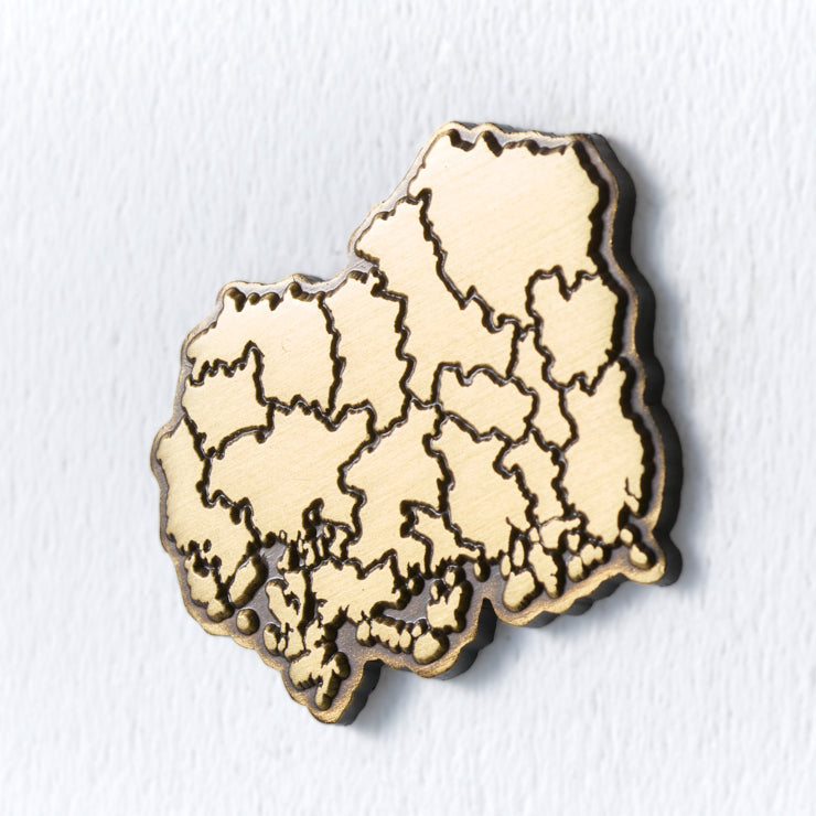 道の駅まるせっぷのピンバッジ【ノーマル、シルバー、ゴールド