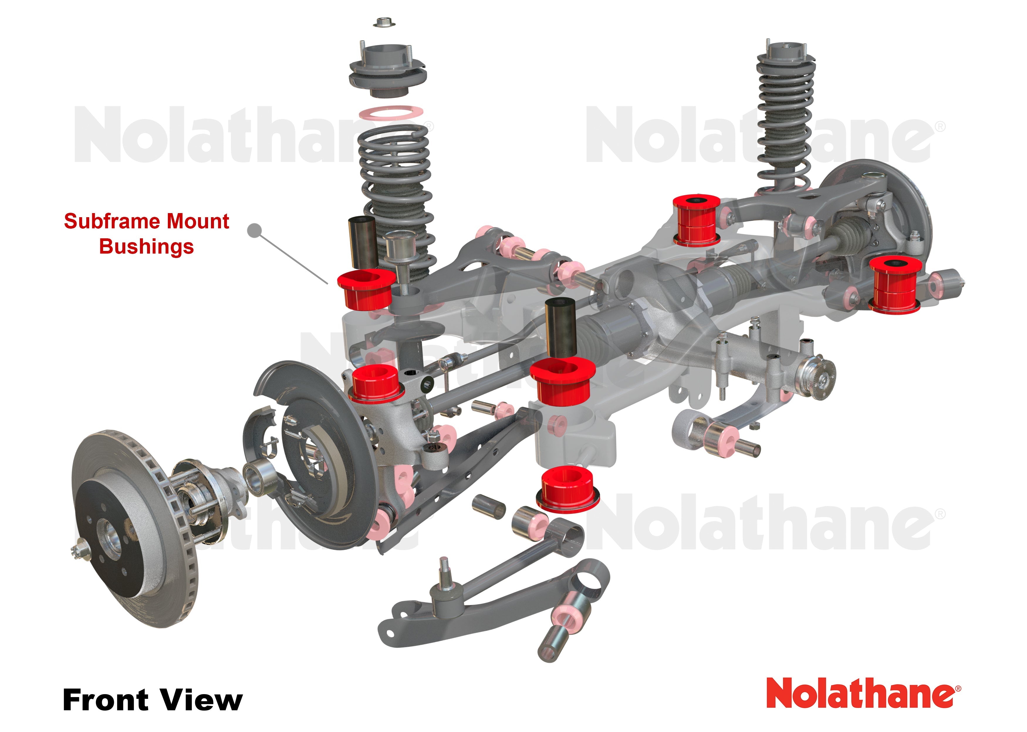Nolathane Rear Subframe - Mount Bushing Kit | 1990-1996 Nissan