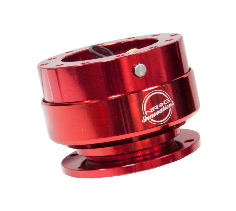 NRG Steering Wheel Quick Release Kit Gen 2.0 - Red Body/Titanium