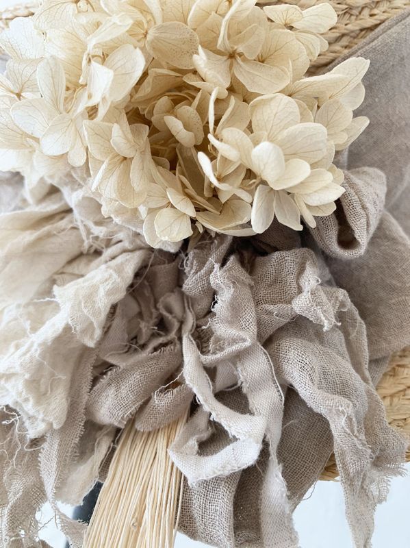 pollenbienco／プリザーブドフラワーの帽子・ナチュラル - MARCHE' DE