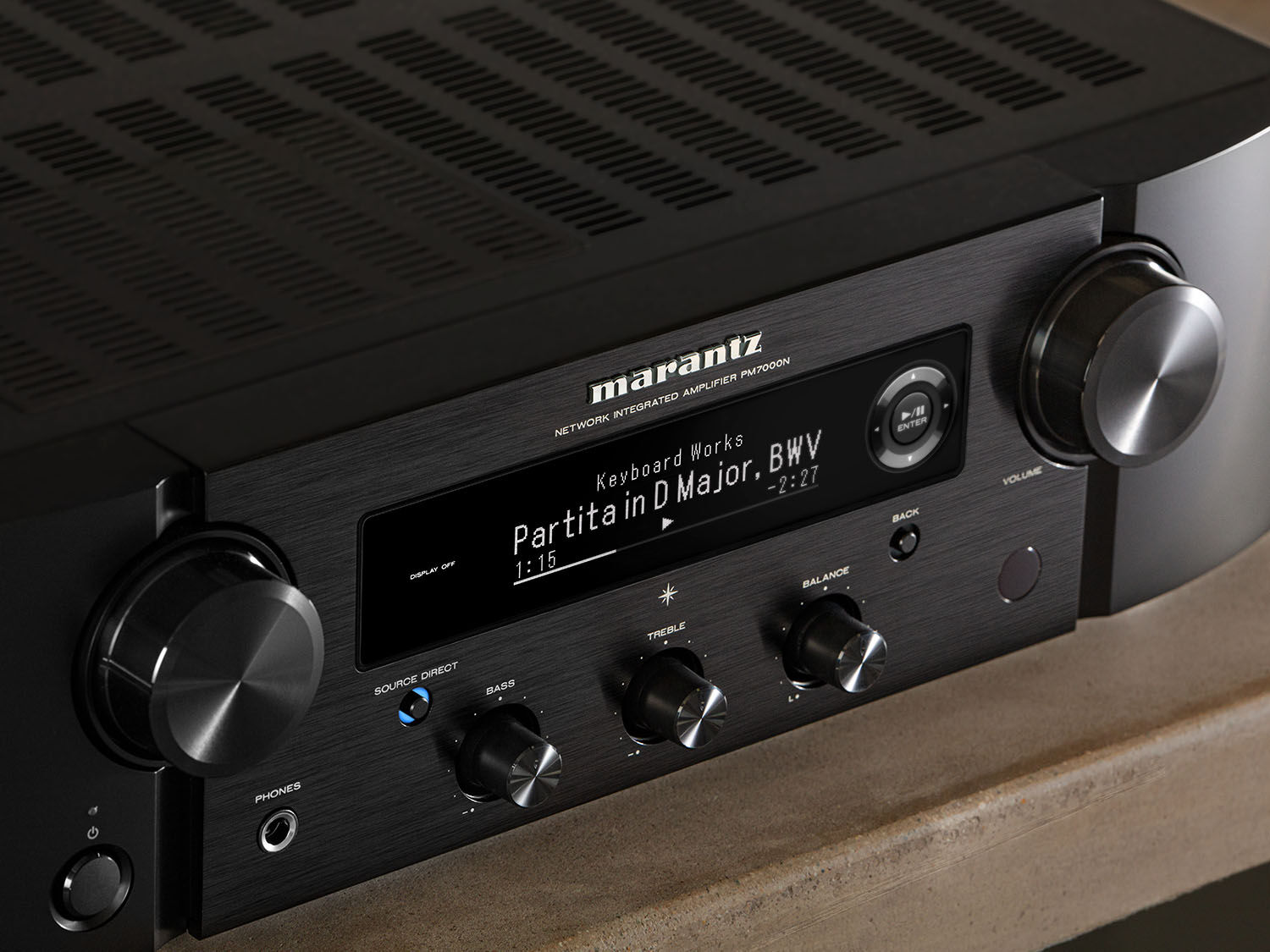 PM7000N - 60W Integrated Stereo Amplifier Powered by HEOS