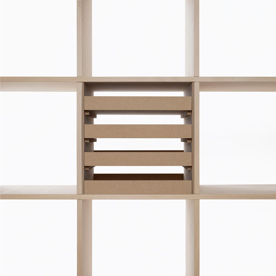 トレー 4段（奥行350mm専用） | Shelf 壁一面の本棚 | margherita