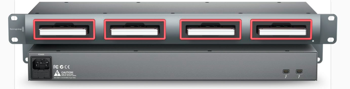 Blackmagic Design - Multidock 2 - Rack-Mountable - Four Disk