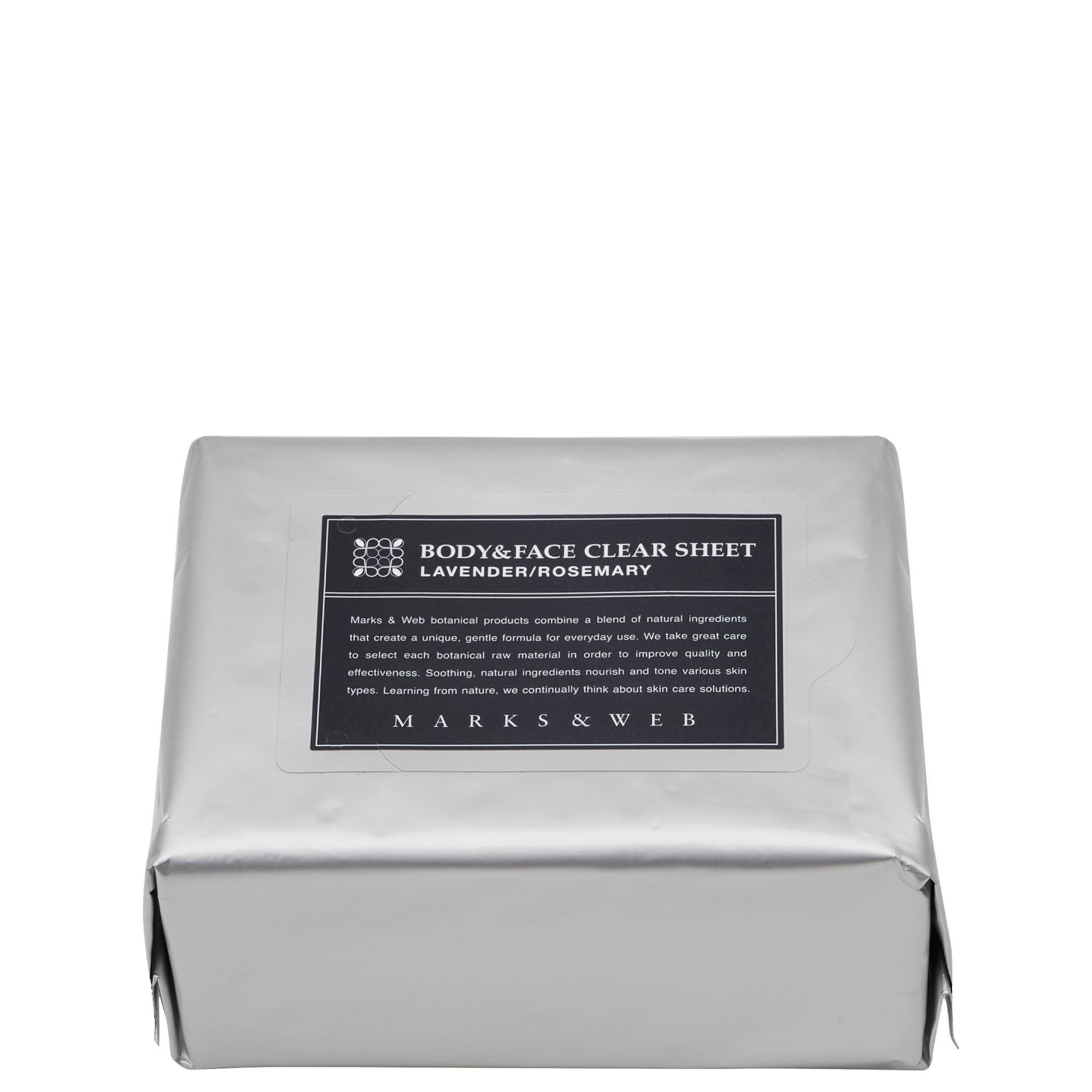 ボディ&フェイスクリアシート｜化粧水・ボディシート｜MARKS&WEB
