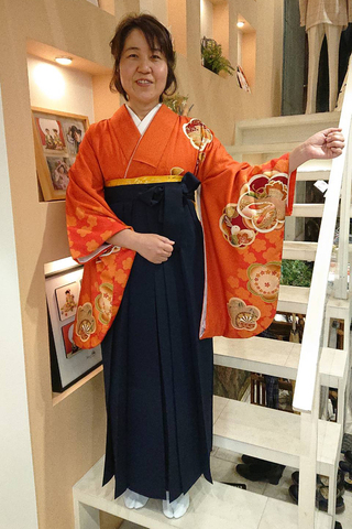 卒業式袴】卒業式袴用着物‐106 袴‐紺無地 | 姫路の成人式振袖 袴