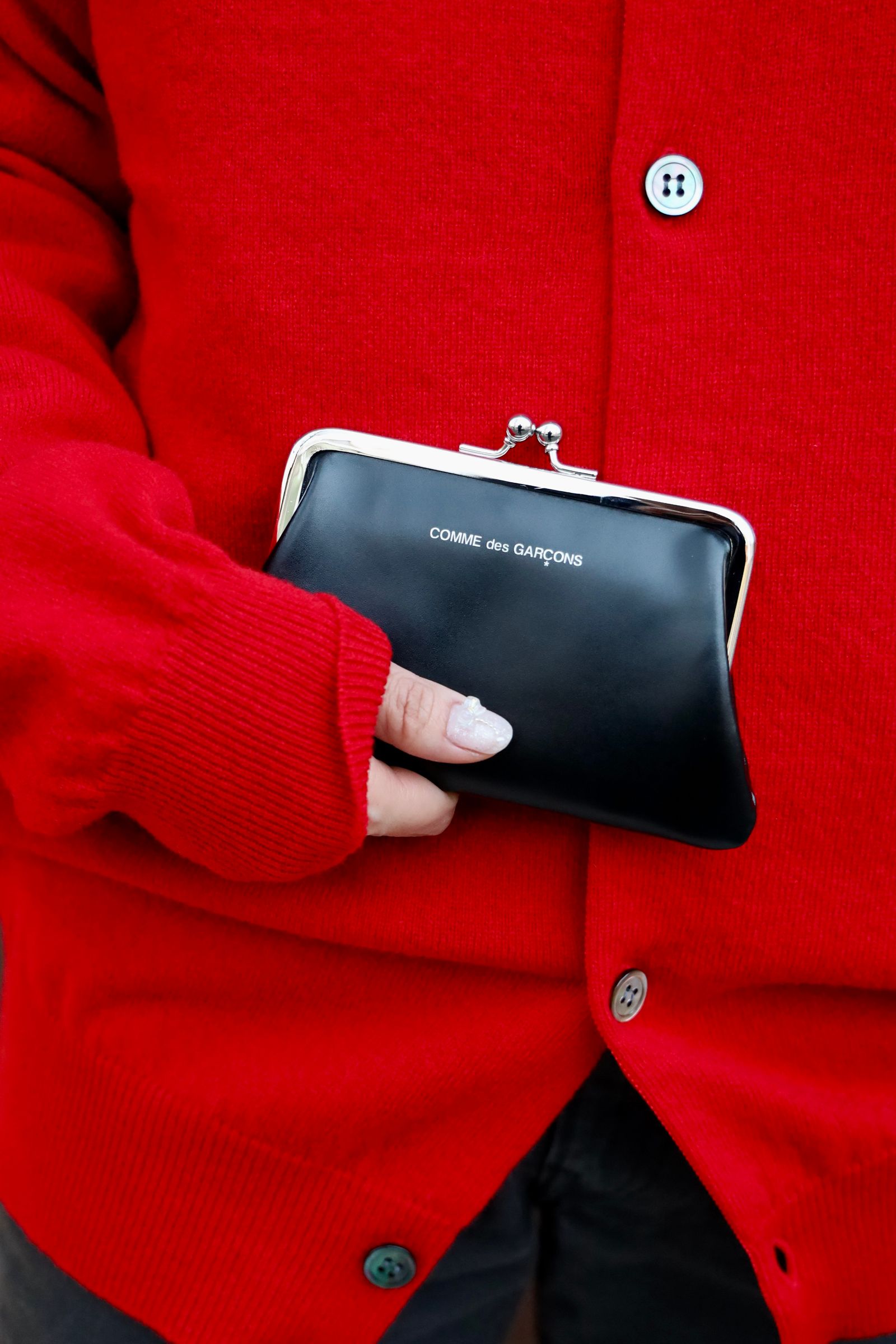 Wallet COMME des GARCONS - コムデギャルソン がま口財布 KISS CLASP