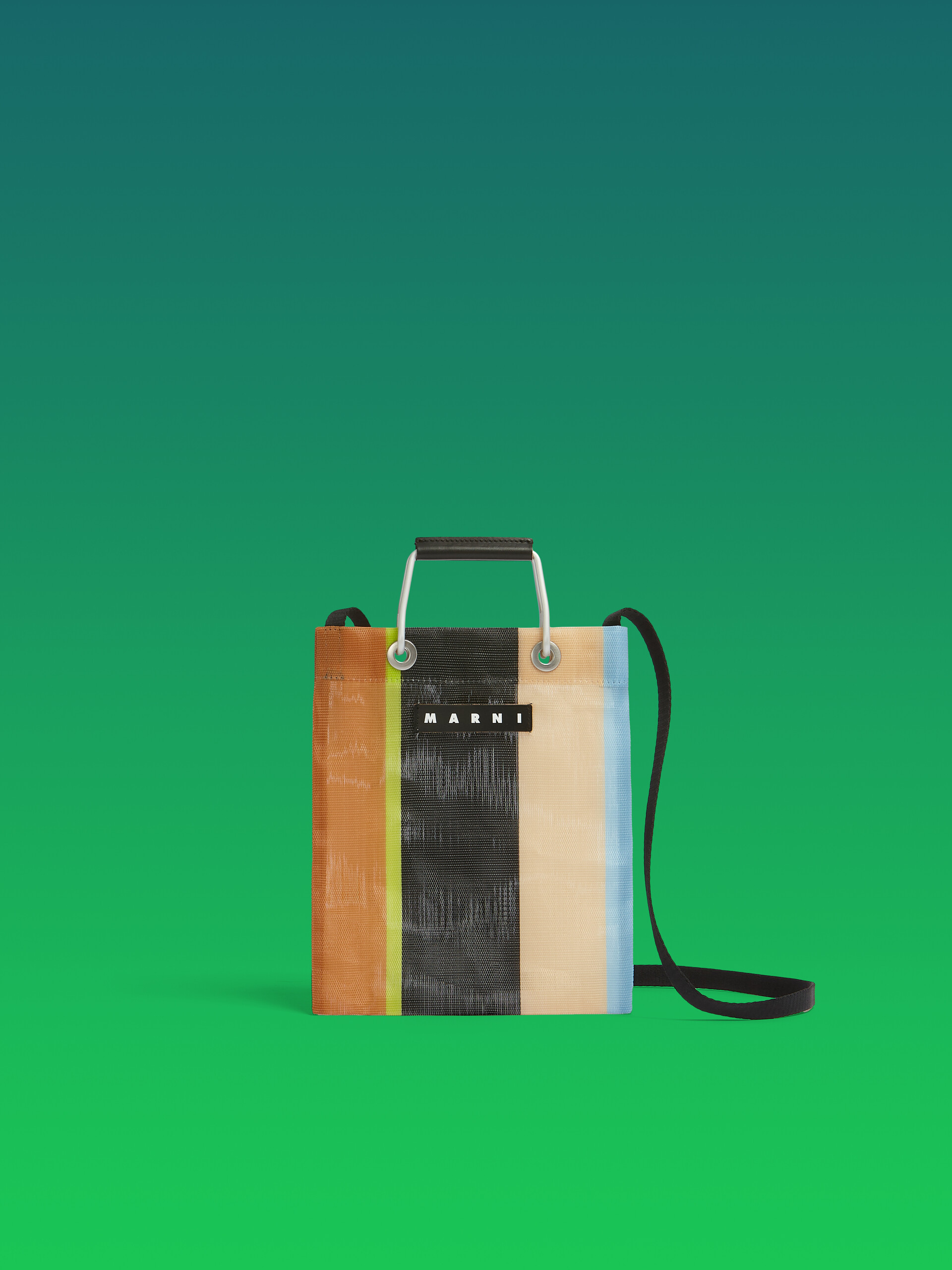 アイボリー(リリーホワイト) MARNI MARKET STRIPE MINI SHOULDER BAG