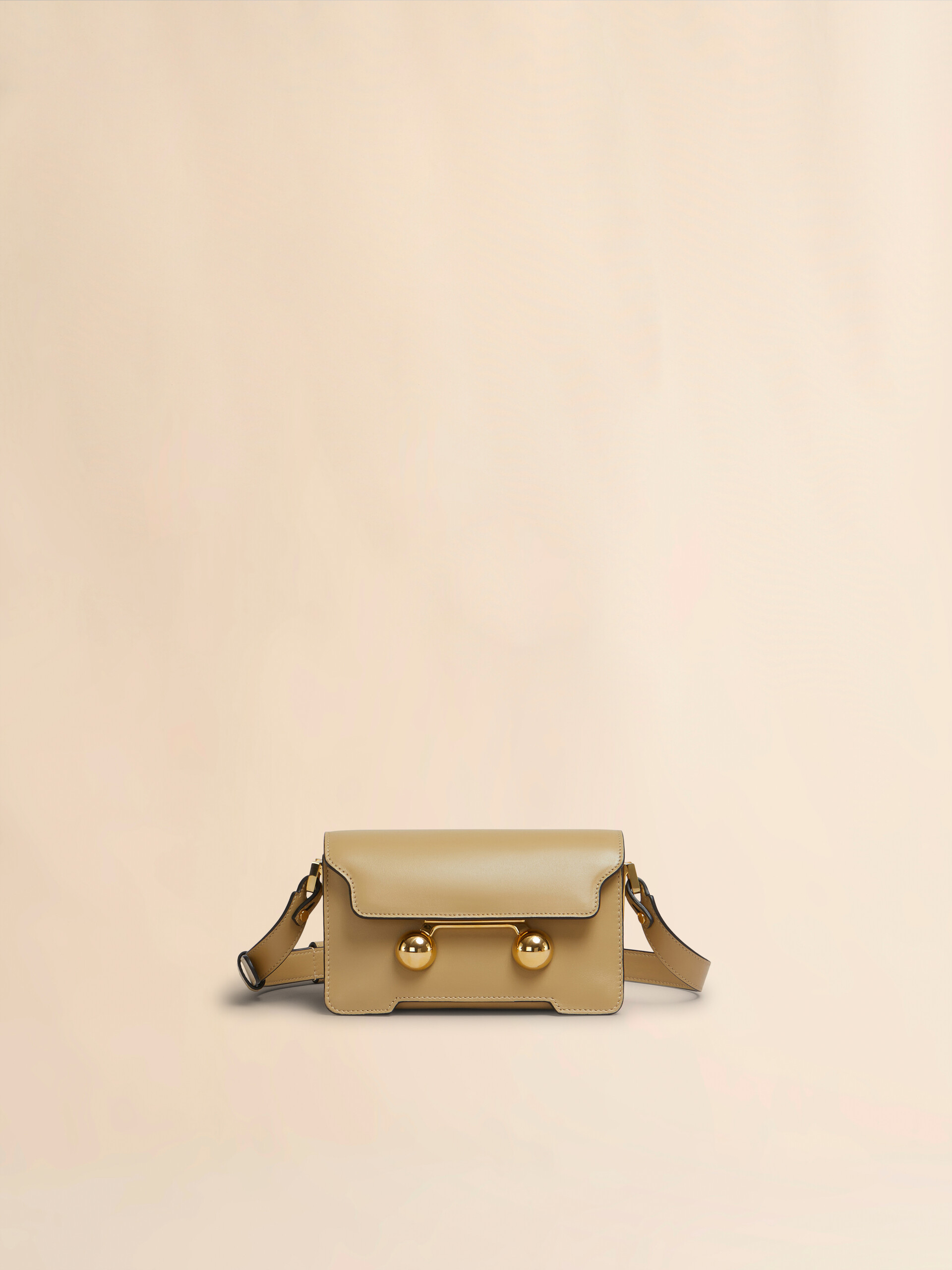 Camel leather Trunkaroo mini shoulder bag | Marni