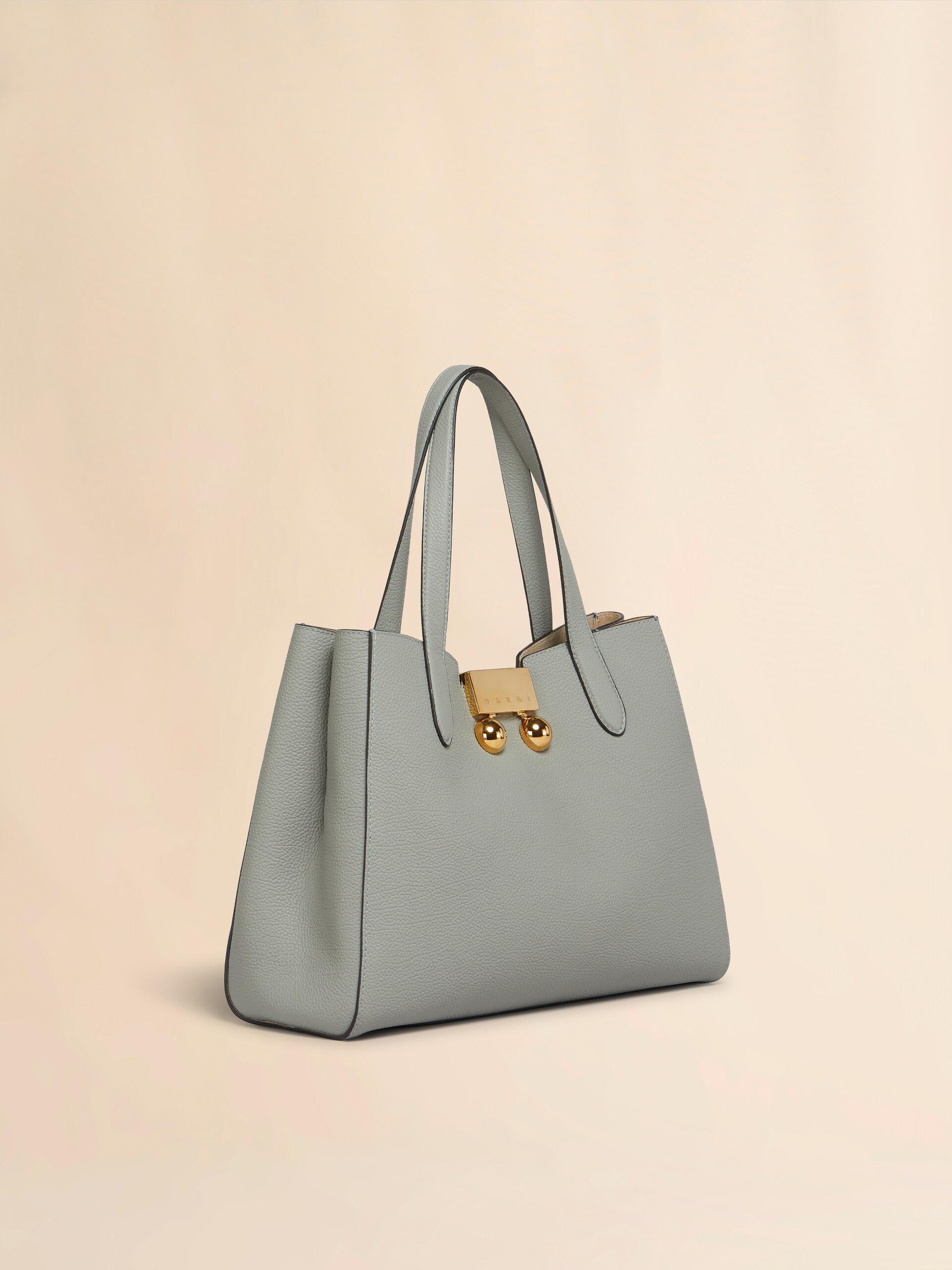 グレー レザー製 Trunkaroo トートバッグ | Marni