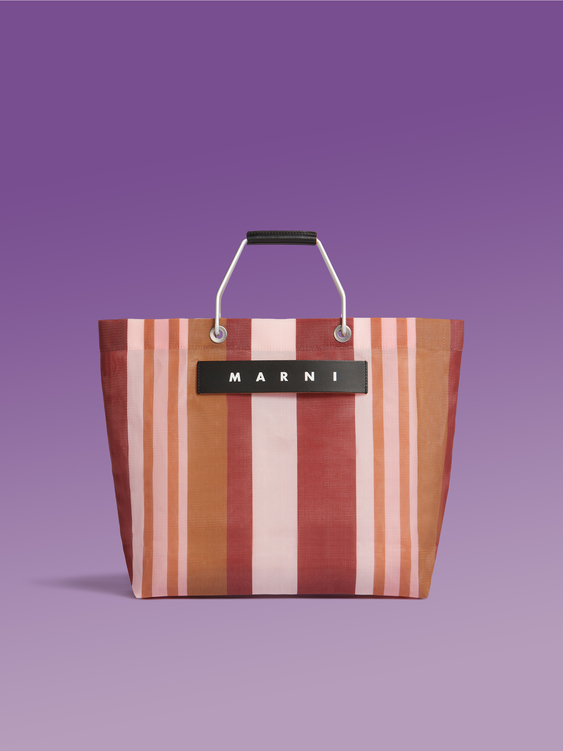 インディアンレッド MARNI MARKET STRIPE BAG | Marni