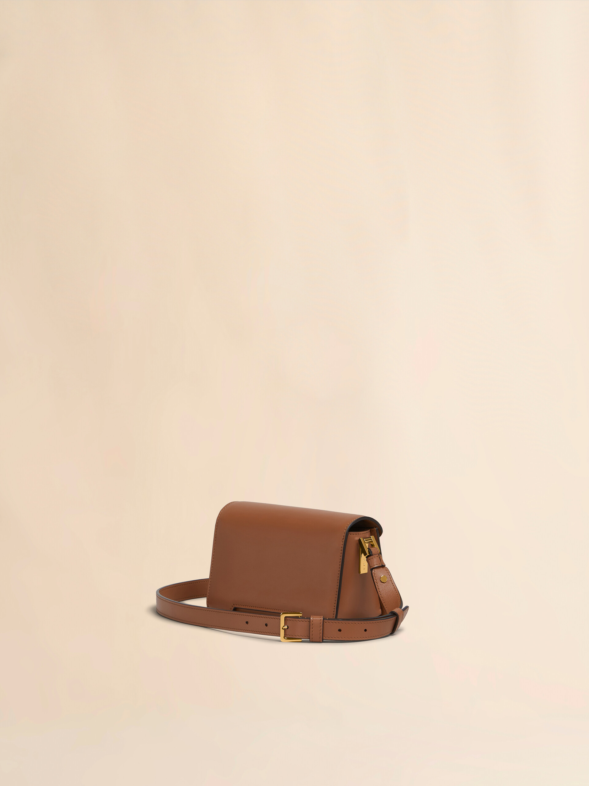 Brown leather Trunkaroo mini shoulder bag | Marni
