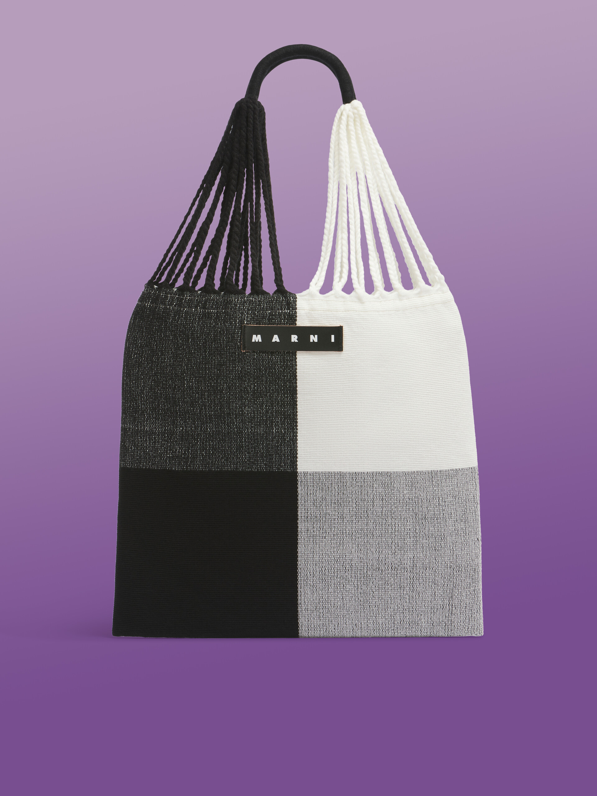 ダークバイオレット MARNI MARKET BIG CHECK HAMMOCK BAG | Marni