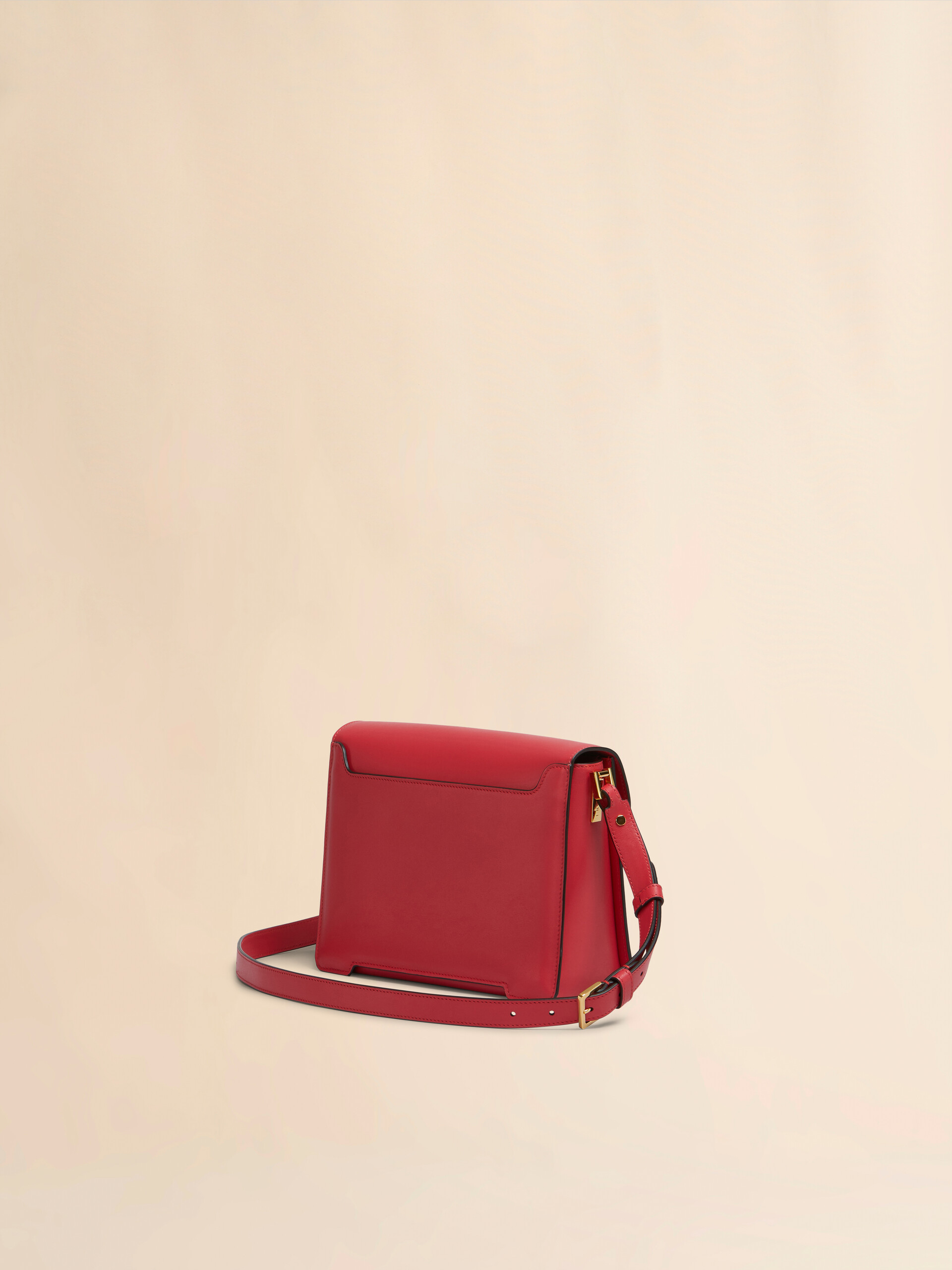 Red leather Trunkaroo medium shoulder bag | Marni
