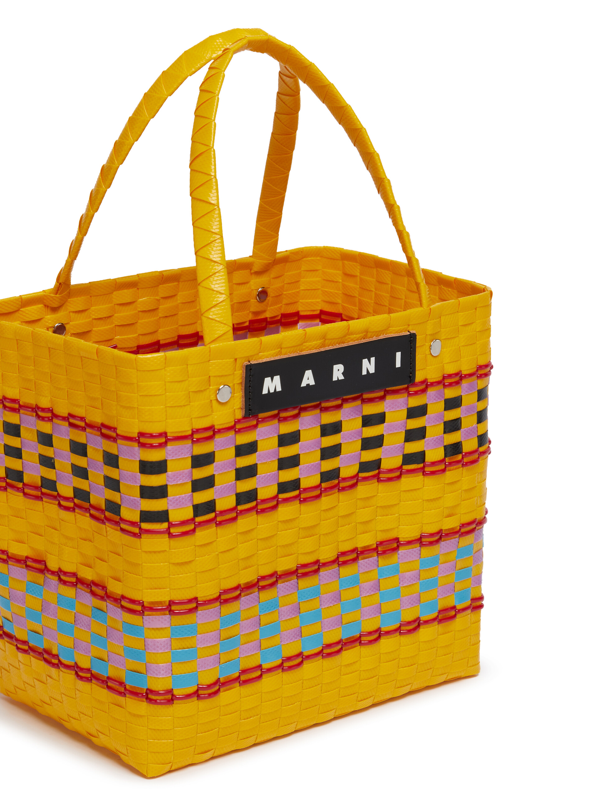 イエロー MARNI MARKET RETRO スモール バスケットバッグ | Marni