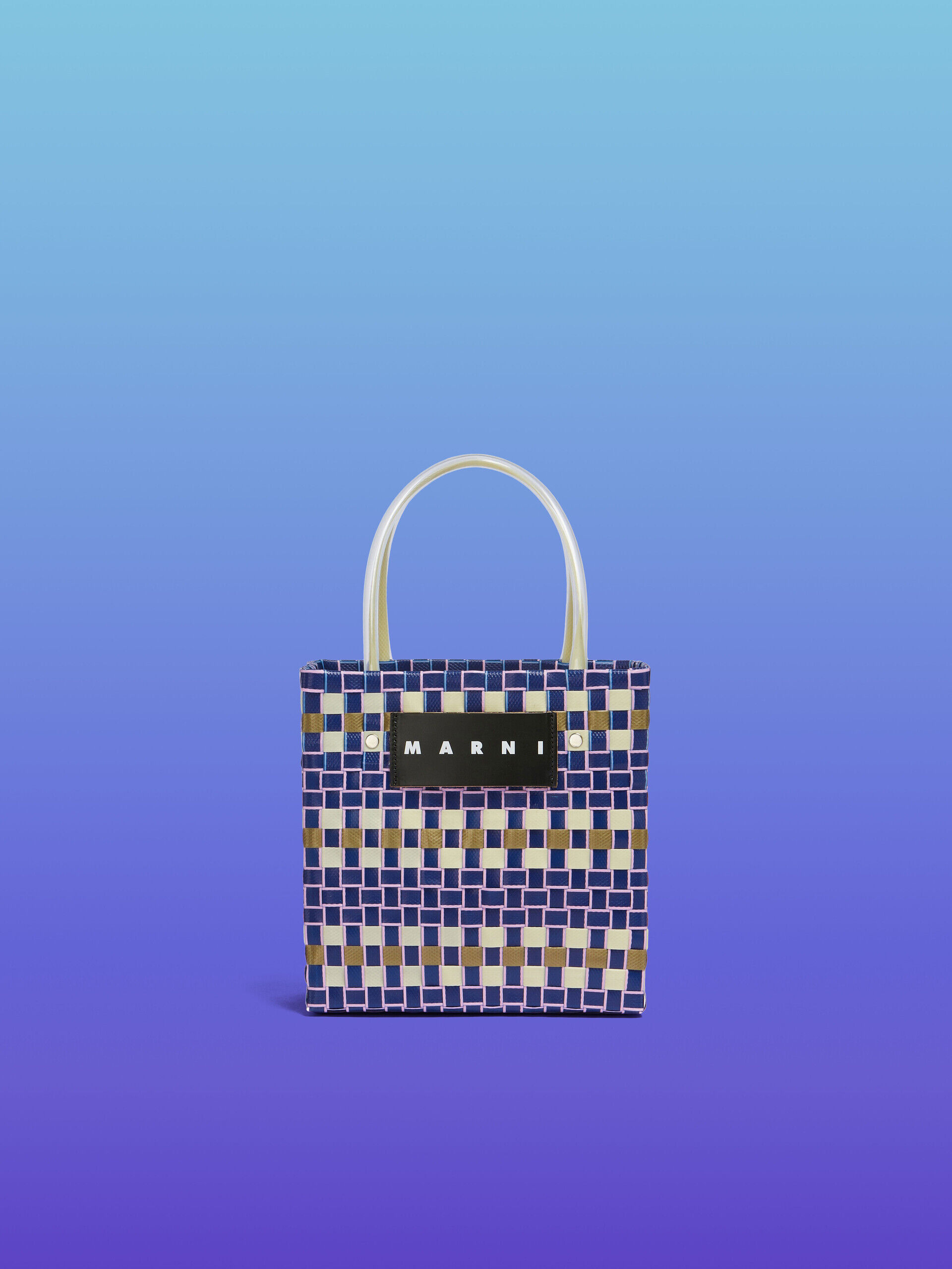 イリスブルー(ダークブルー) MARNI MARKET MINI BASKET BAG | Marni
