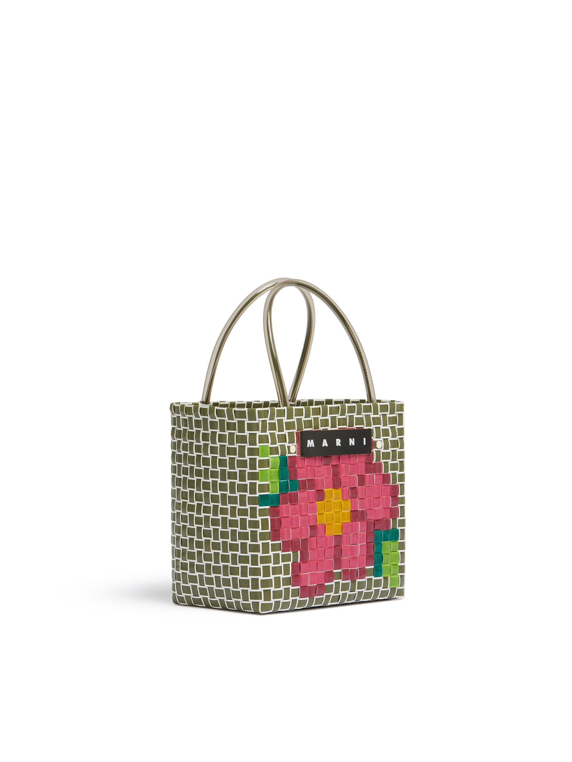 タイム MARNI MARKET FLOWER MINI BASKET BAG | Marni