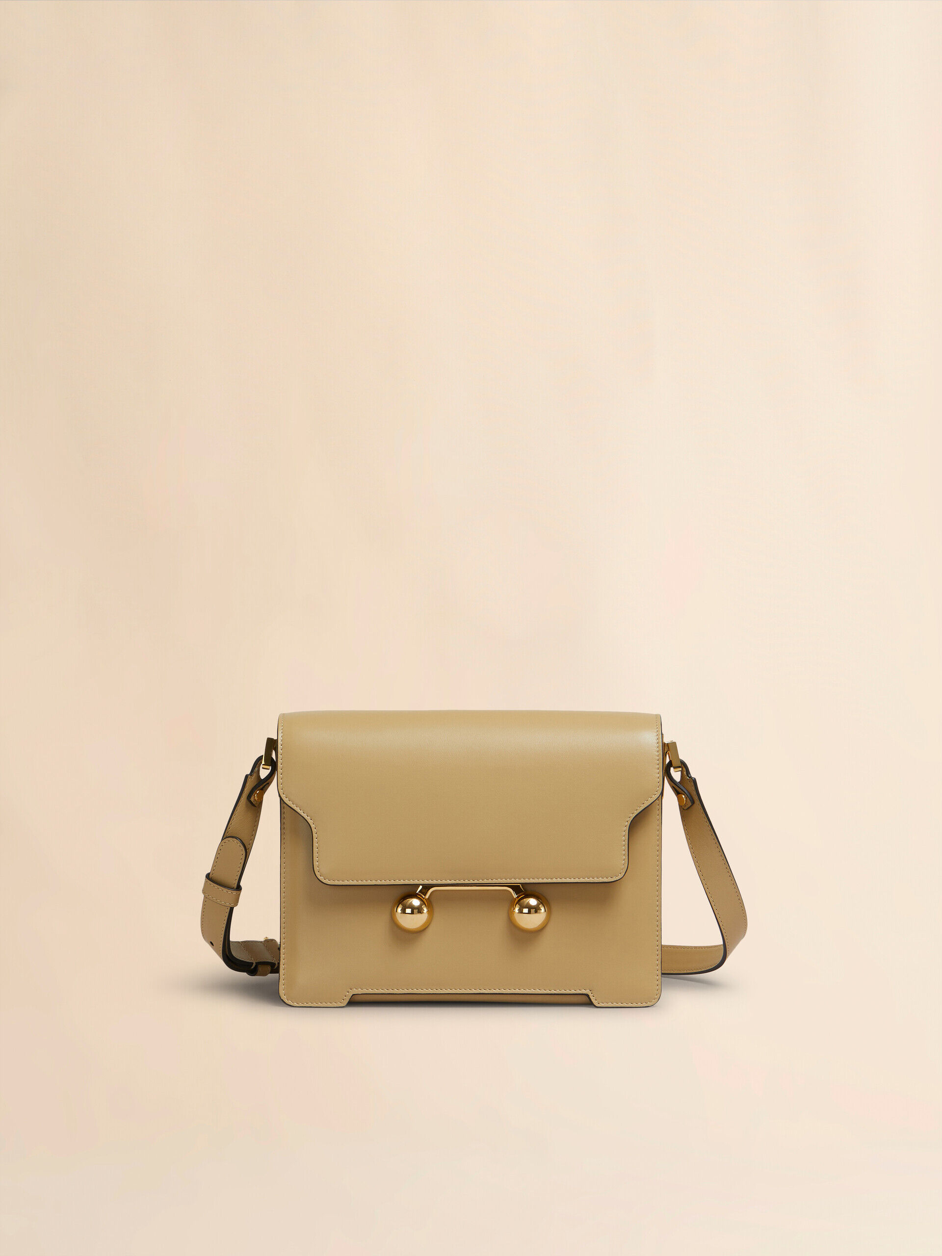 キャメル レザー製 Trunkaroo ミディアムショルダーバッグ | Marni